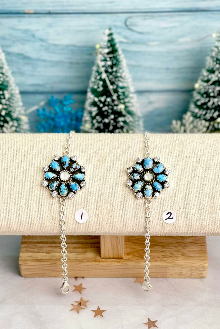 Winter Bloom Golden Hills Cluster Bracelet-Bracelets-Krush Kandy, Women's Online Fashion Boutique Located in Phoenix, Arizona (Scottsdale Area)