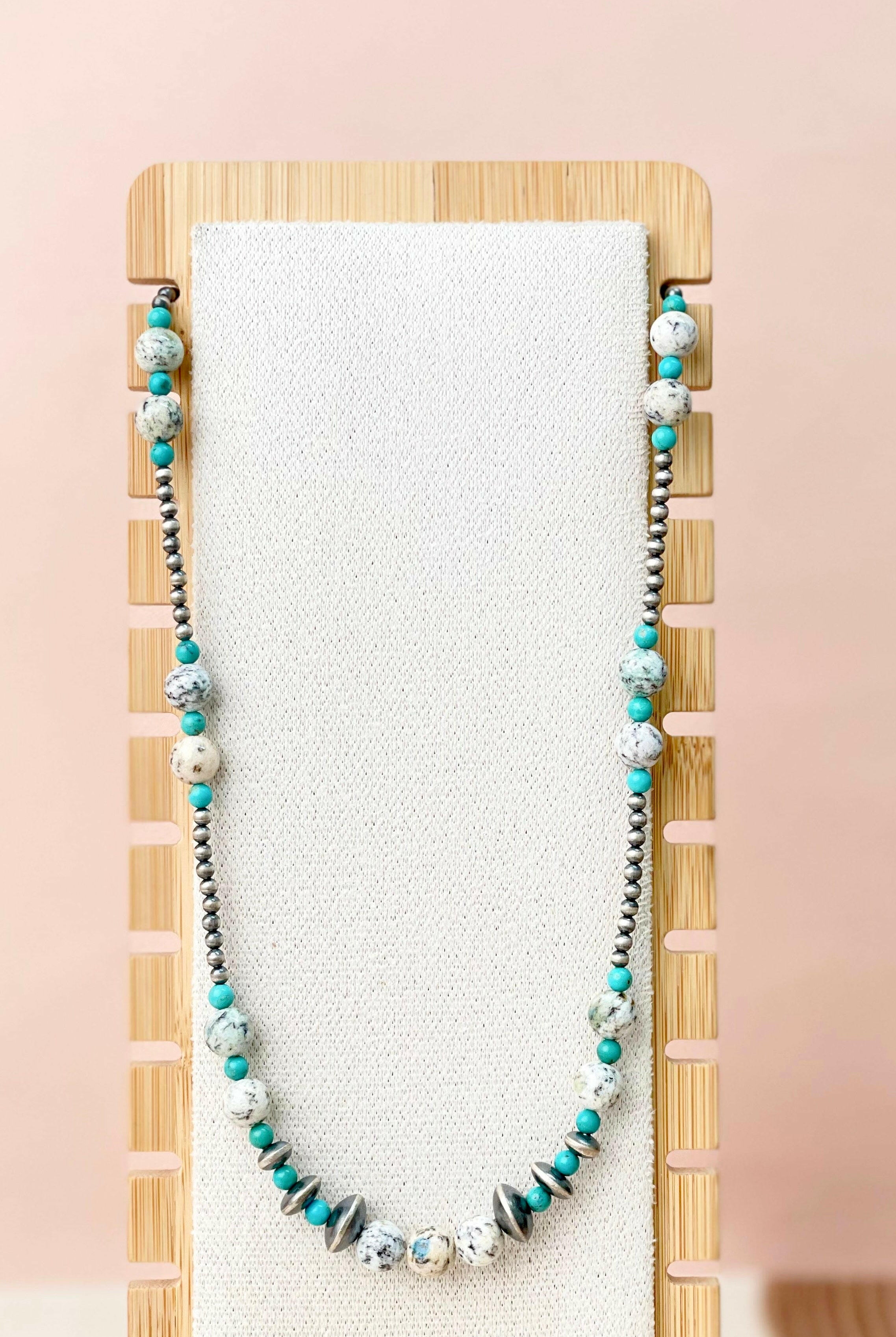 Desert Jasper Beads Necklace-Necklaces-Krush Kandy, Women's Online Fashion Boutique Located in Phoenix, Arizona (Scottsdale Area)