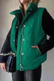 Lux Quilted Puffer Vest-Jackets-Krush Kandy, Women's Online Fashion Boutique Located in Phoenix, Arizona (Scottsdale Area)