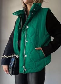 Lux Quilted Puffer Vest-Jackets-Krush Kandy, Women's Online Fashion Boutique Located in Phoenix, Arizona (Scottsdale Area)