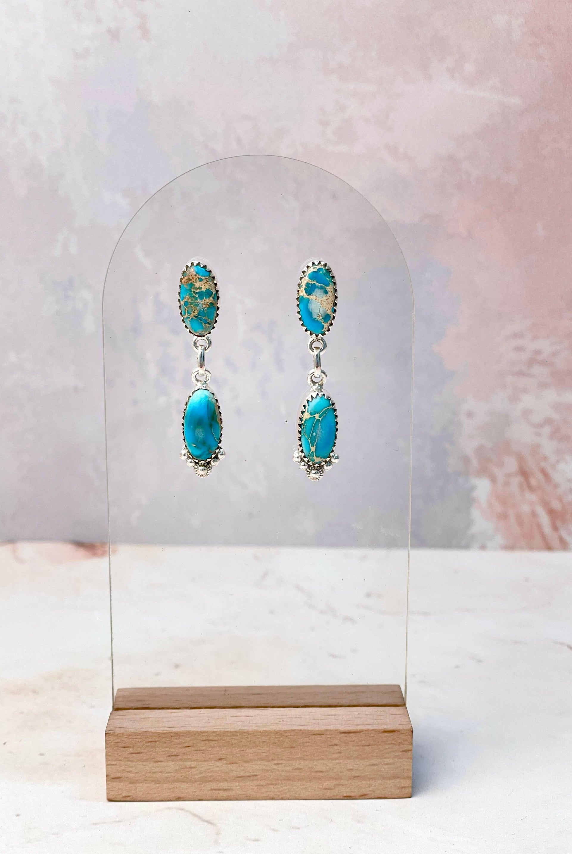 Little Desert Jasper Multi Colored Earrings-Earrings-Krush Kandy, Women's Online Fashion Boutique Located in Phoenix, Arizona (Scottsdale Area)