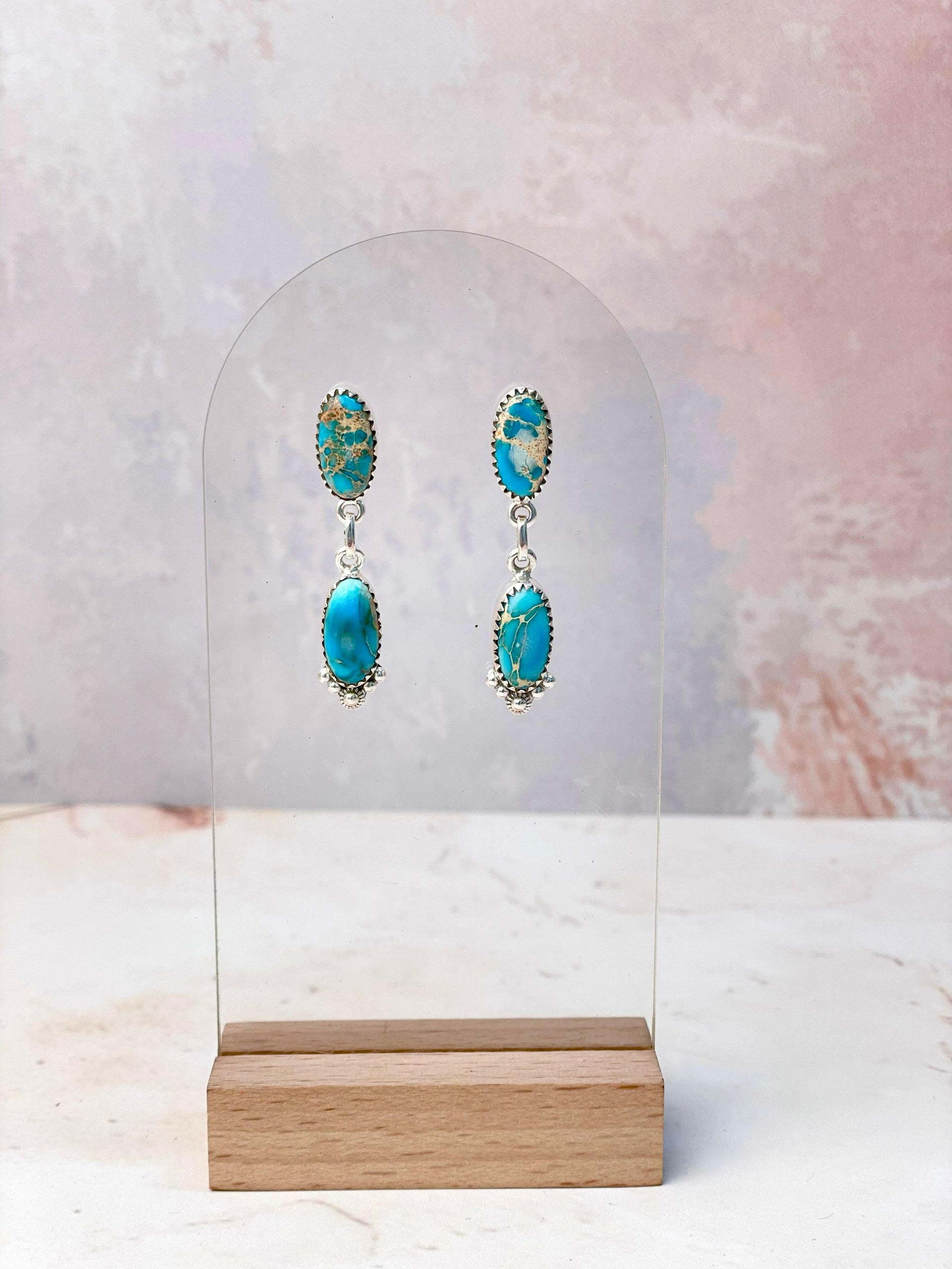 Little Desert Jasper Multi Colored Earrings-Earrings-Krush Kandy, Women's Online Fashion Boutique Located in Phoenix, Arizona (Scottsdale Area)