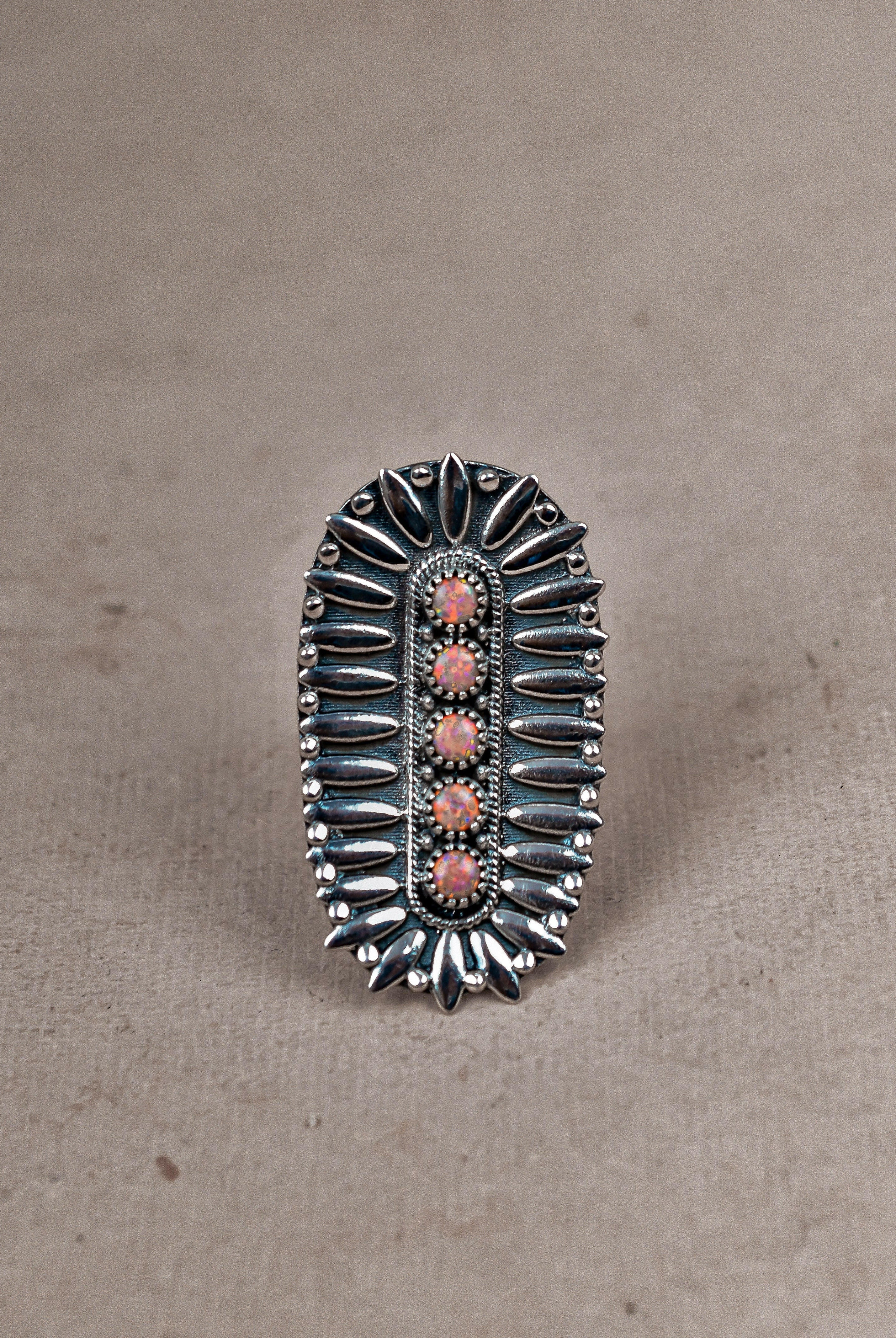 Sterling Silver Jeweled Fossil Crawler Ring-Crawler Rings-Krush Kandy, Women's Online Fashion Boutique Located in Phoenix, Arizona (Scottsdale Area)