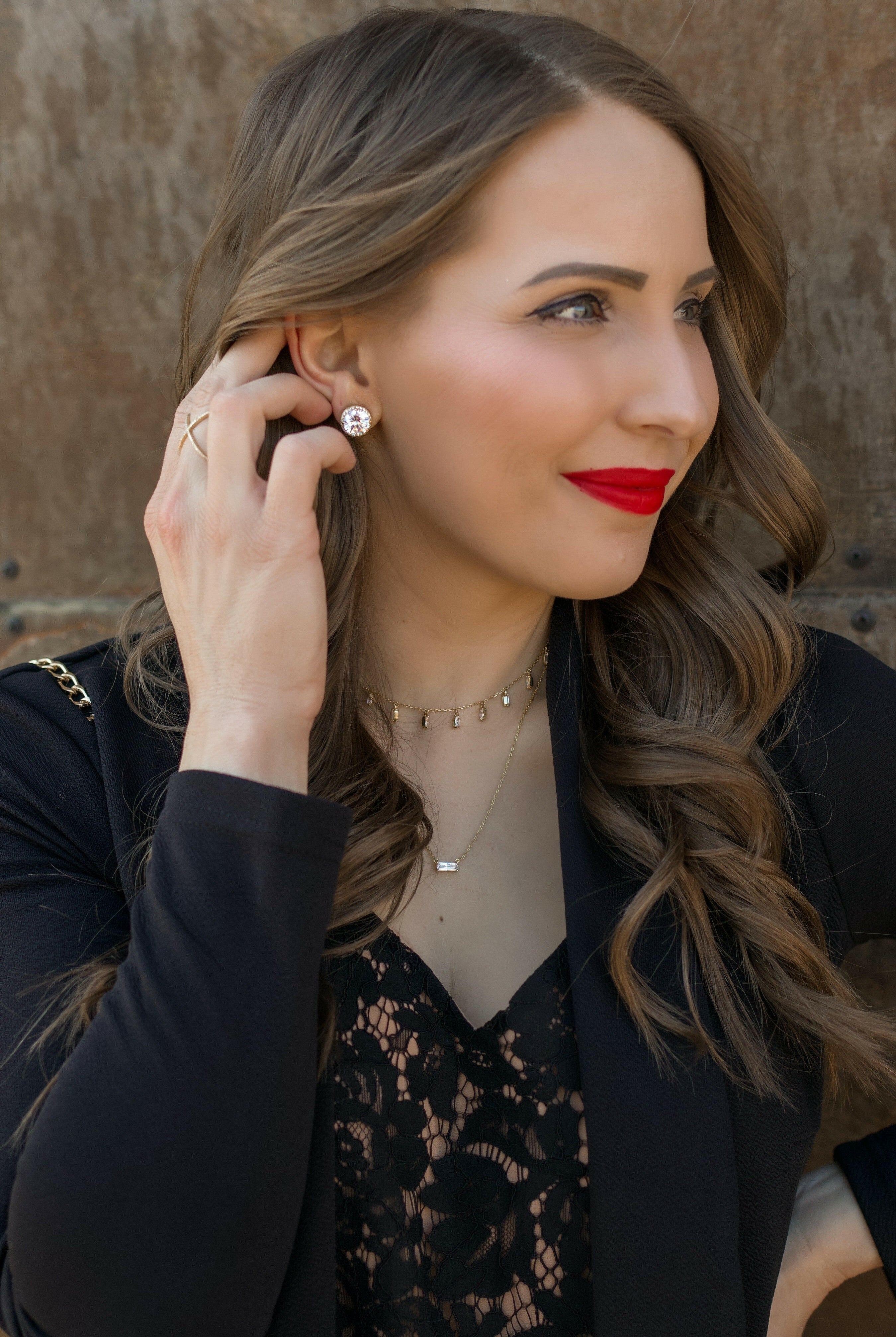 Big Circle Cut Stud Earrings-Earrings-Krush Kandy, Women's Online Fashion Boutique Located in Phoenix, Arizona (Scottsdale Area)