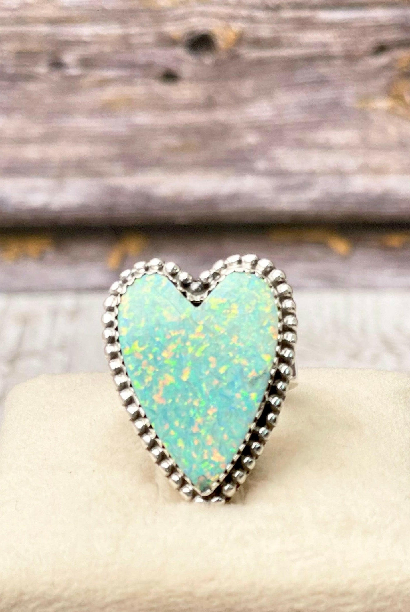Long Heart Sterling Silver Ring MADE TO ORDER-Statement Rings-Krush Kandy, Women's Online Fashion Boutique Located in Phoenix, Arizona (Scottsdale Area)