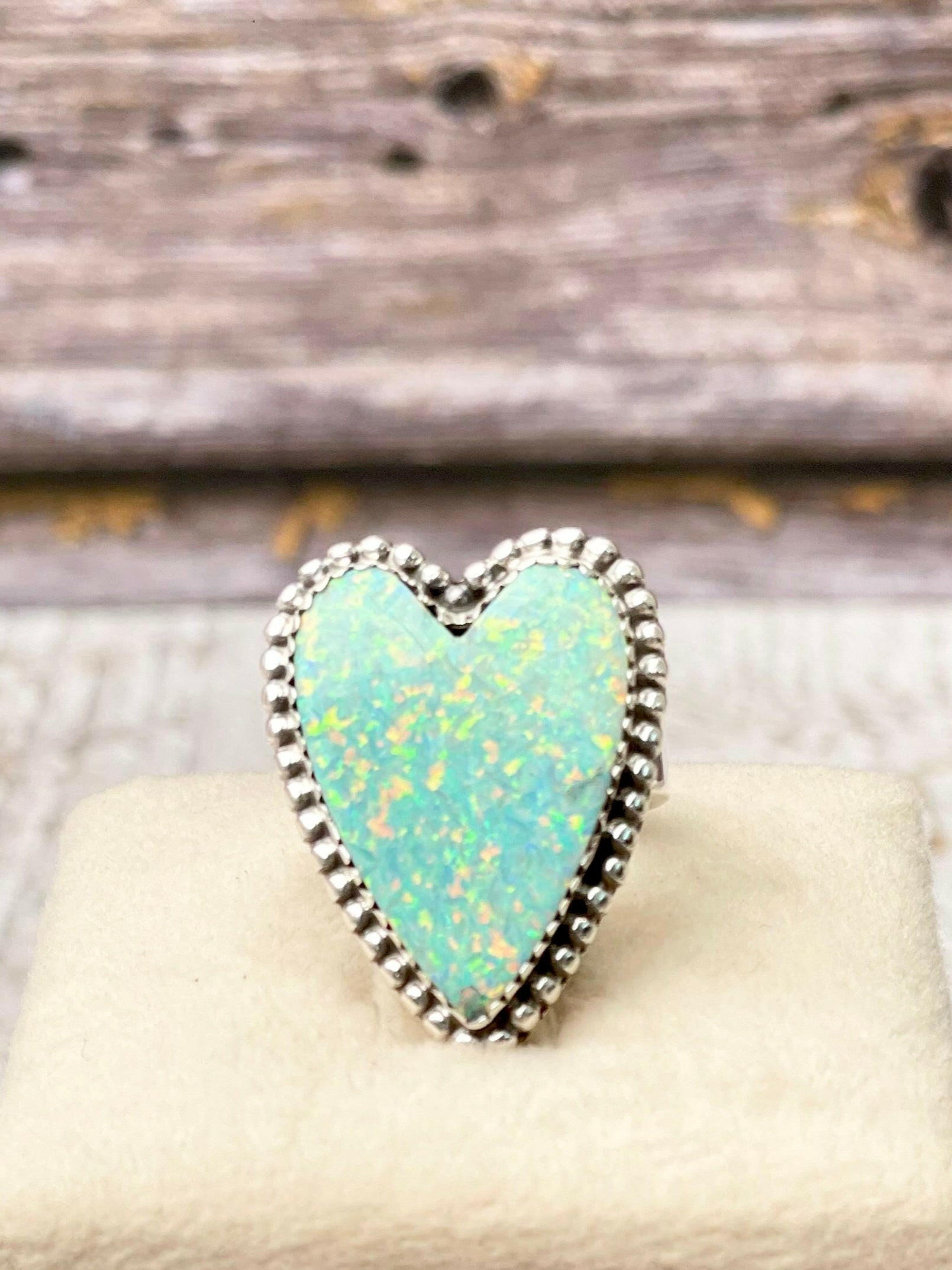 Long Heart Sterling Silver Ring MADE TO ORDER-Statement Rings-Krush Kandy, Women's Online Fashion Boutique Located in Phoenix, Arizona (Scottsdale Area)