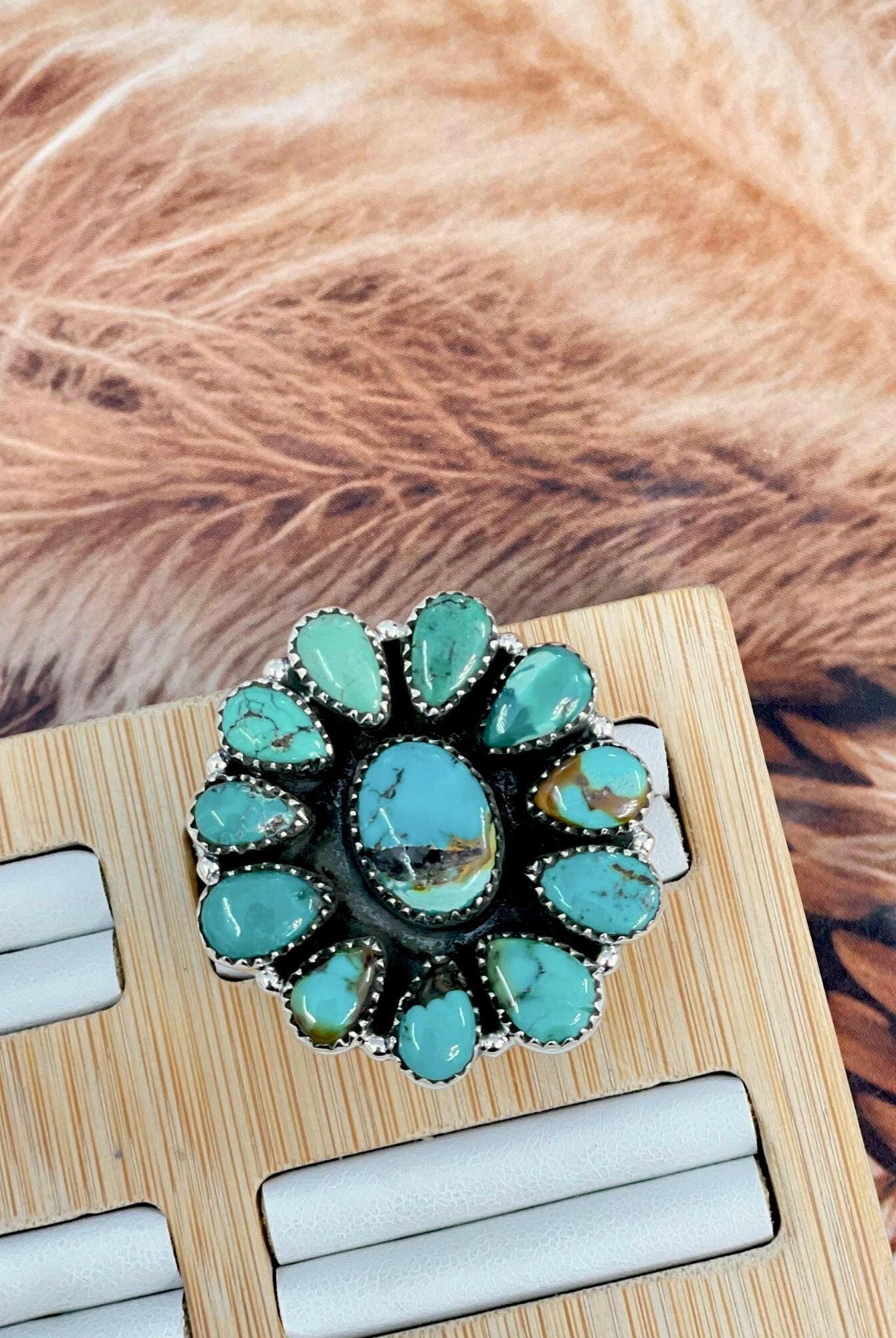 One Of A Kind Turquoise Clusters-Ring Sizers-Krush Kandy, Women's Online Fashion Boutique Located in Phoenix, Arizona (Scottsdale Area)