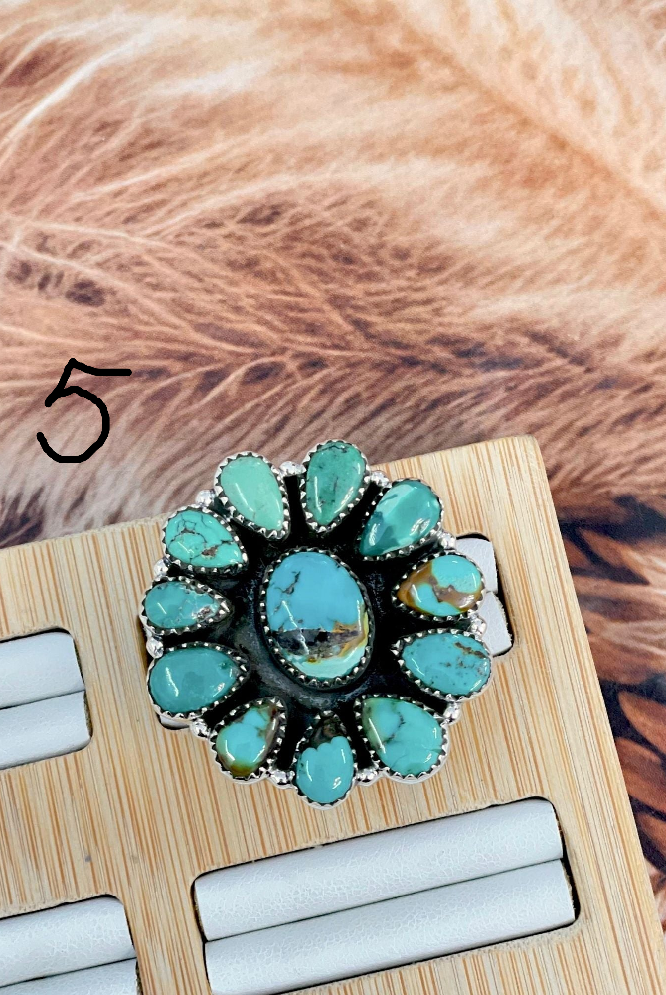 One Of A Kind Turquoise Clusters-Ring Sizers-Krush Kandy, Women's Online Fashion Boutique Located in Phoenix, Arizona (Scottsdale Area)