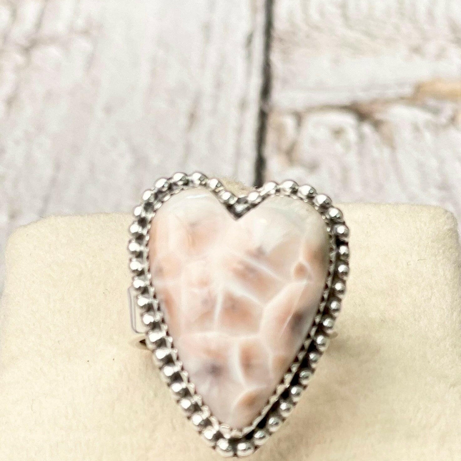 Long Heart Sterling Silver Ring-Statement Rings-Krush Kandy, Women's Online Fashion Boutique Located in Phoenix, Arizona (Scottsdale Area)