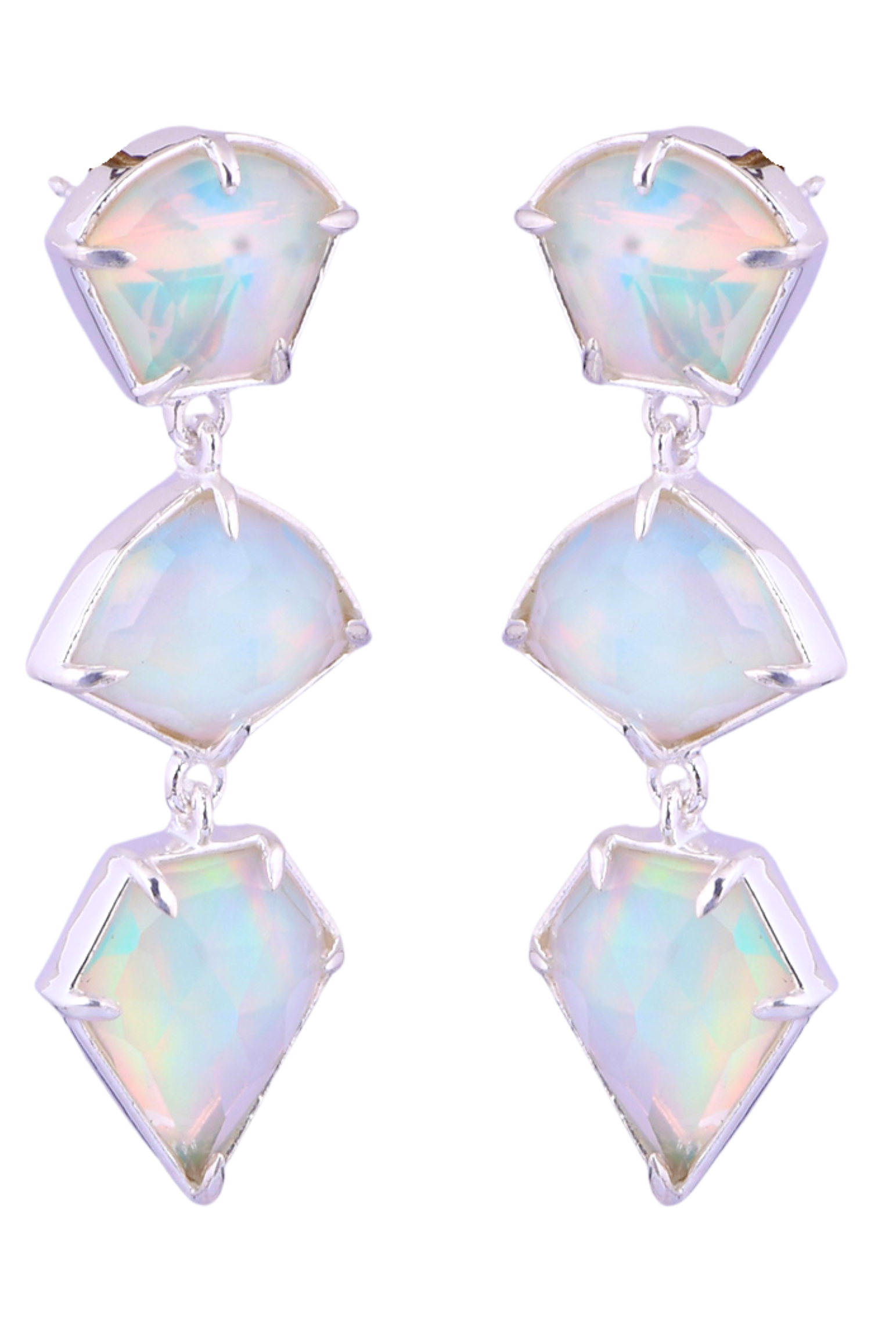 This Magic Moment Dangle Stone Earrings-Earrings-Krush Kandy, Women's Online Fashion Boutique Located in Phoenix, Arizona (Scottsdale Area)