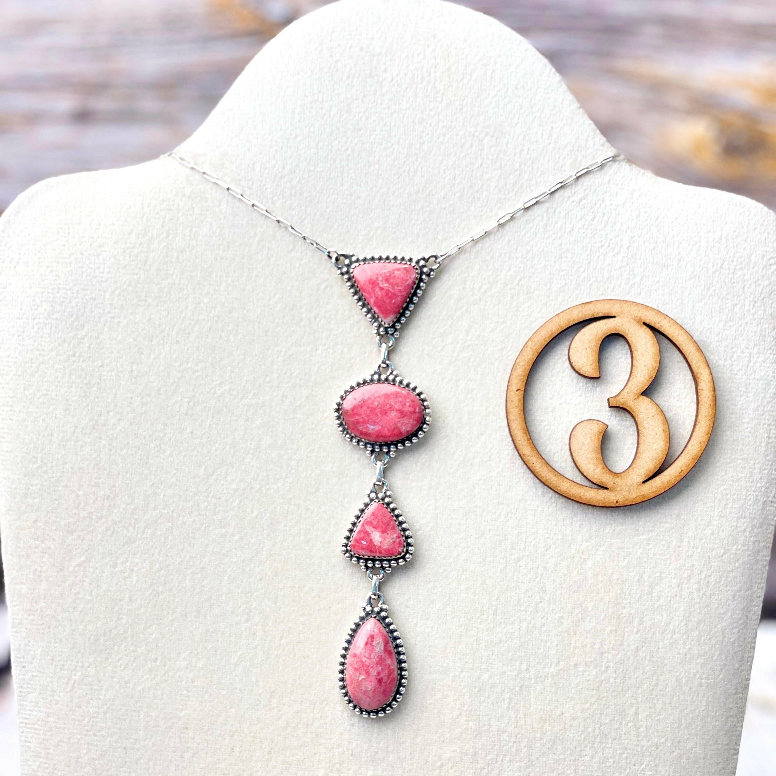 Thulite Drop Necklace-Necklaces-Krush Kandy, Women's Online Fashion Boutique Located in Phoenix, Arizona (Scottsdale Area)