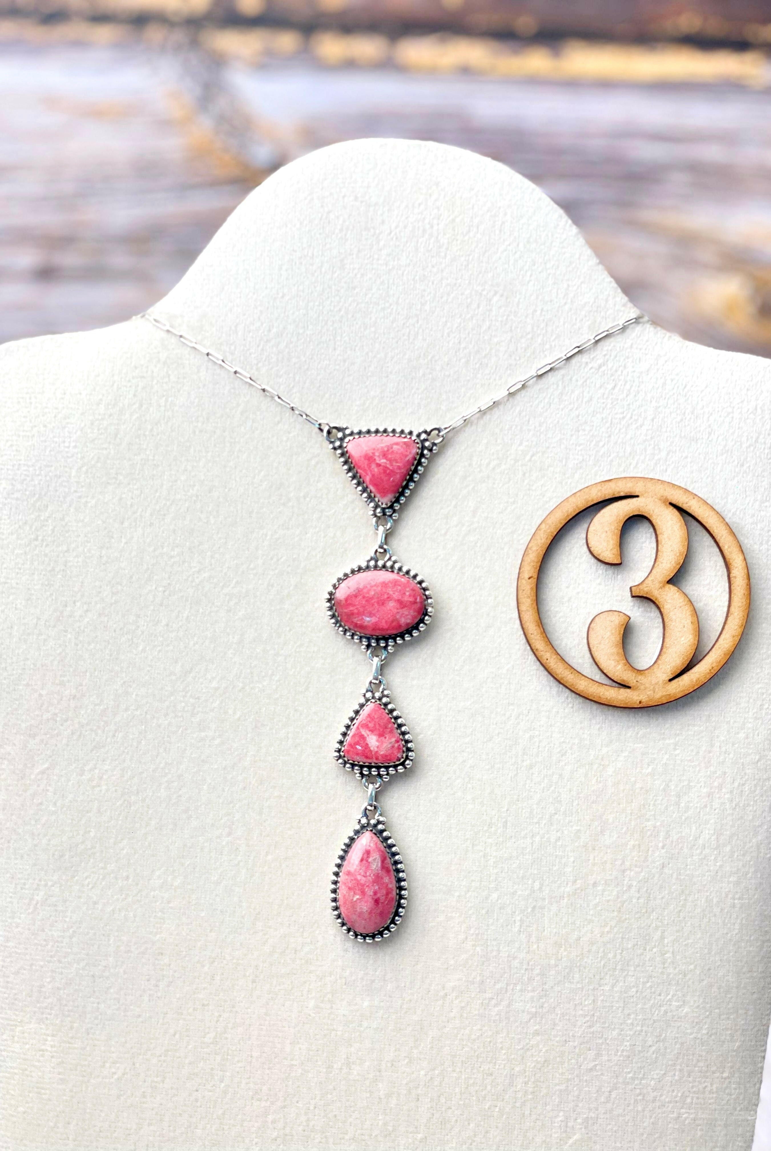 Thulite Drop Necklace-Necklaces-Krush Kandy, Women's Online Fashion Boutique Located in Phoenix, Arizona (Scottsdale Area)