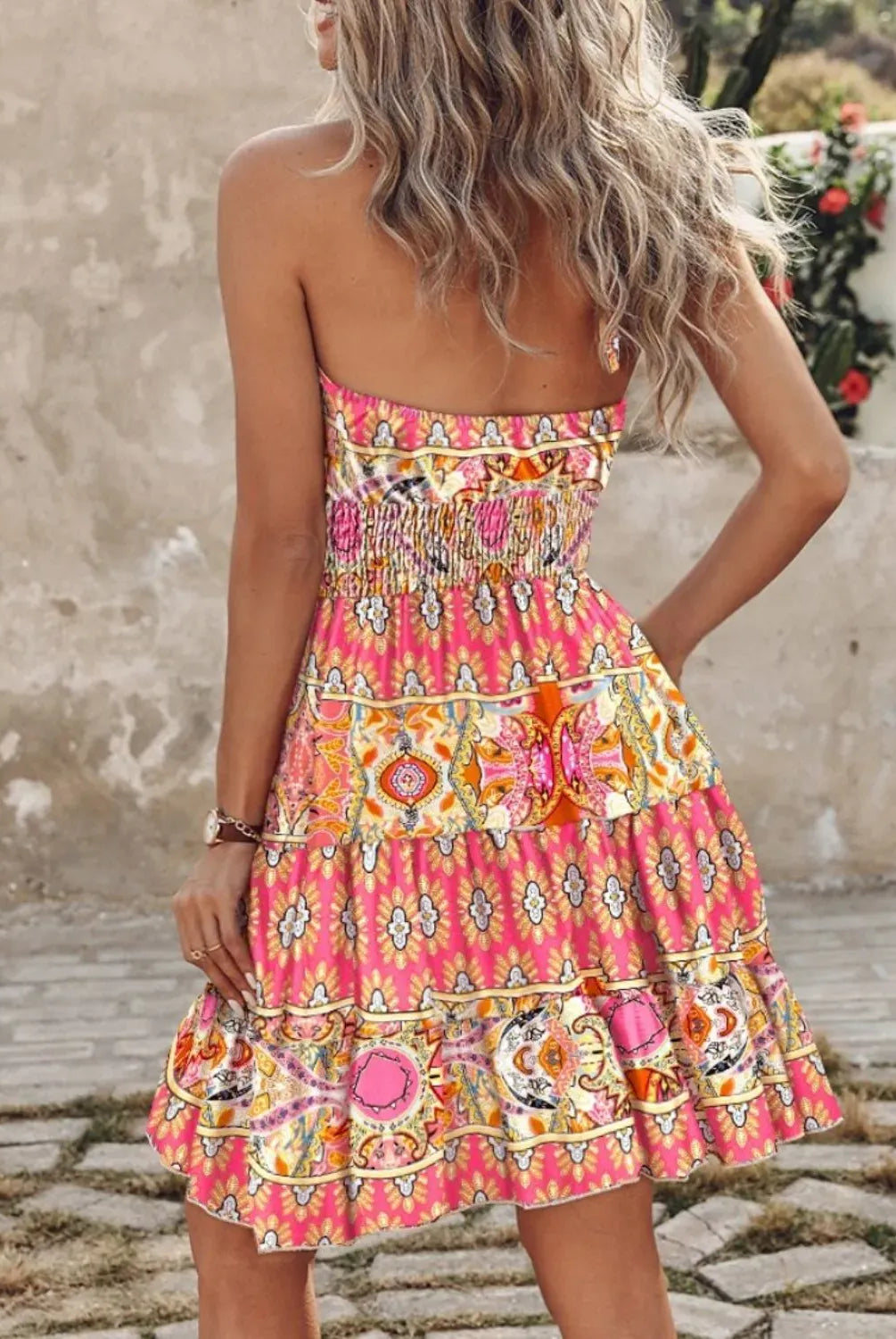 Paisley Print Halter Neck Mini Dress-Krush Kandy, Women's Online Fashion Boutique Located in Phoenix, Arizona (Scottsdale Area)