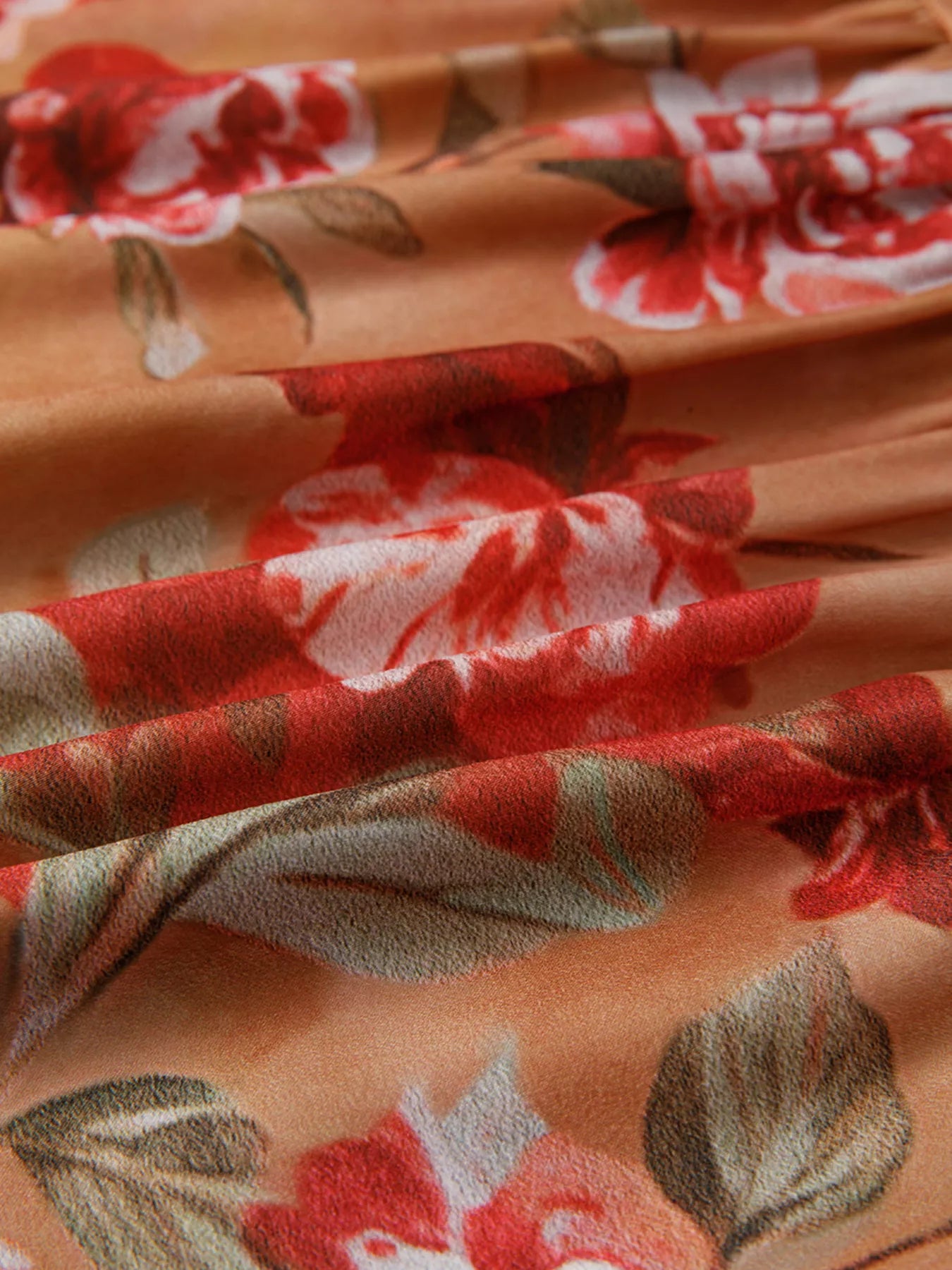 Floral Print Half Button Flounce Sleeve Ruffle Mini Dress-Dresses-Krush Kandy, Women's Online Fashion Boutique Located in Phoenix, Arizona (Scottsdale Area)