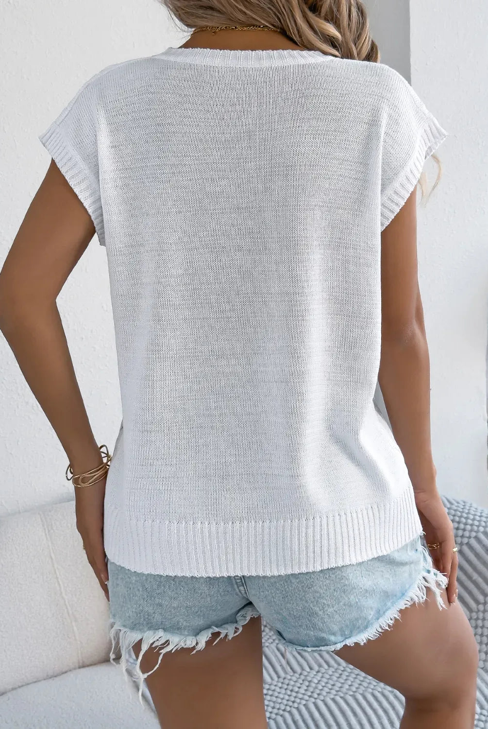 Cable-Knit Round Neck Knit Top-Tops-Krush Kandy, Women's Online Fashion Boutique Located in Phoenix, Arizona (Scottsdale Area)