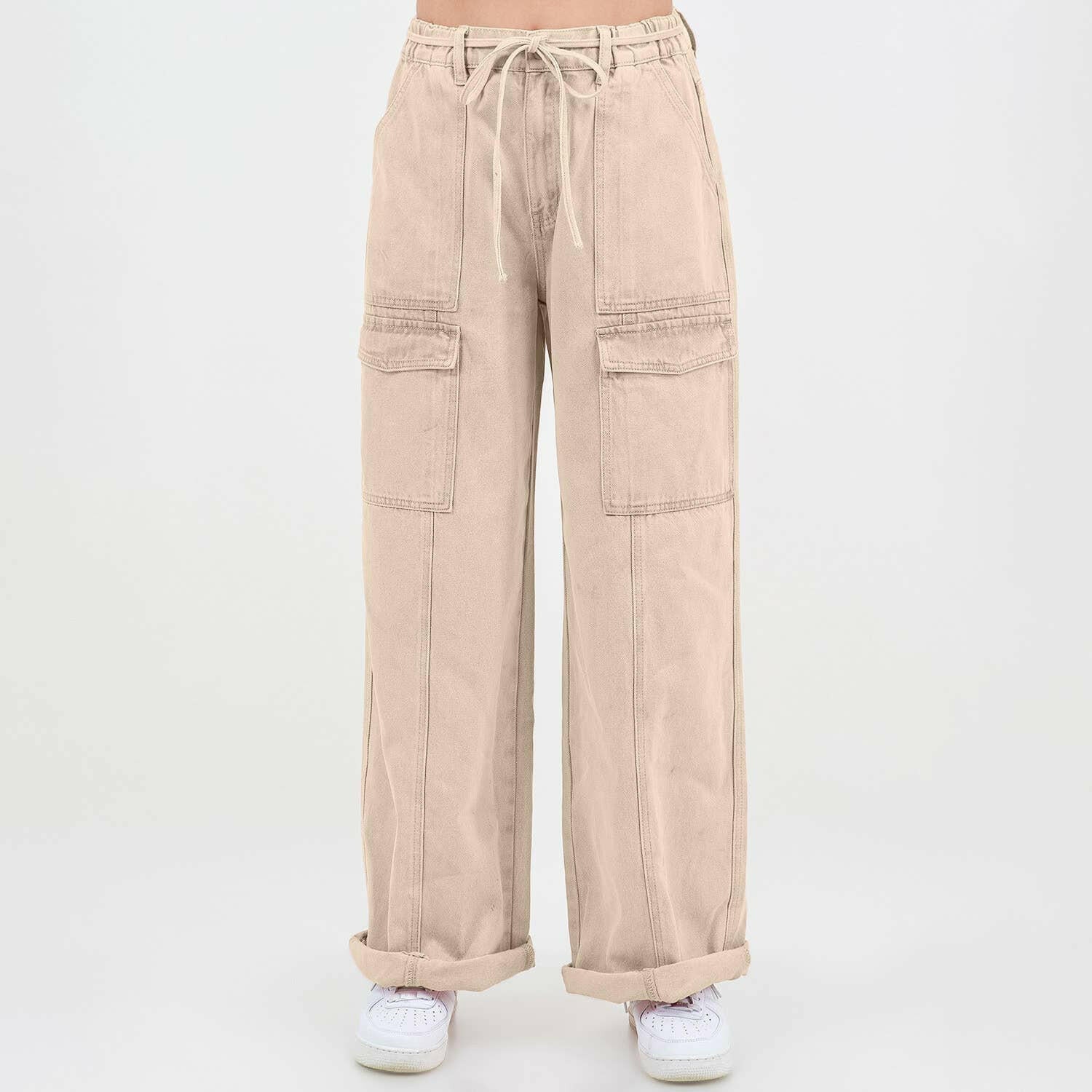 Color Washed Straight Wide Leg Pants-Pants-Krush Kandy, Women's Online Fashion Boutique Located in Phoenix, Arizona (Scottsdale Area)