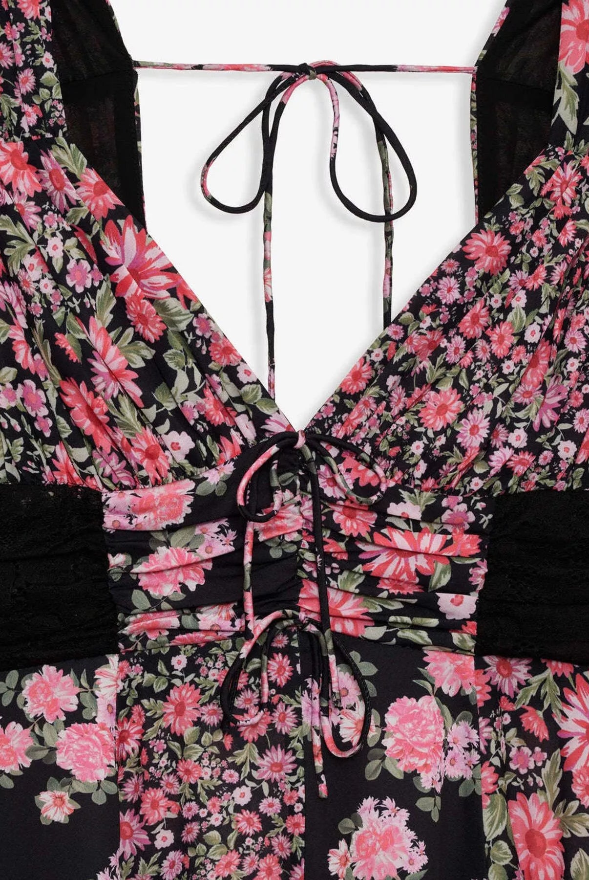 Ruffled Floral Print Half Sleeve Dress-Dresses-Krush Kandy, Women's Online Fashion Boutique Located in Phoenix, Arizona (Scottsdale Area)