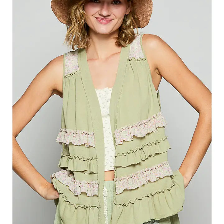 Ruffle Knit Cardigan-Krush Kandy, Women's Online Fashion Boutique Located in Phoenix, Arizona (Scottsdale Area)