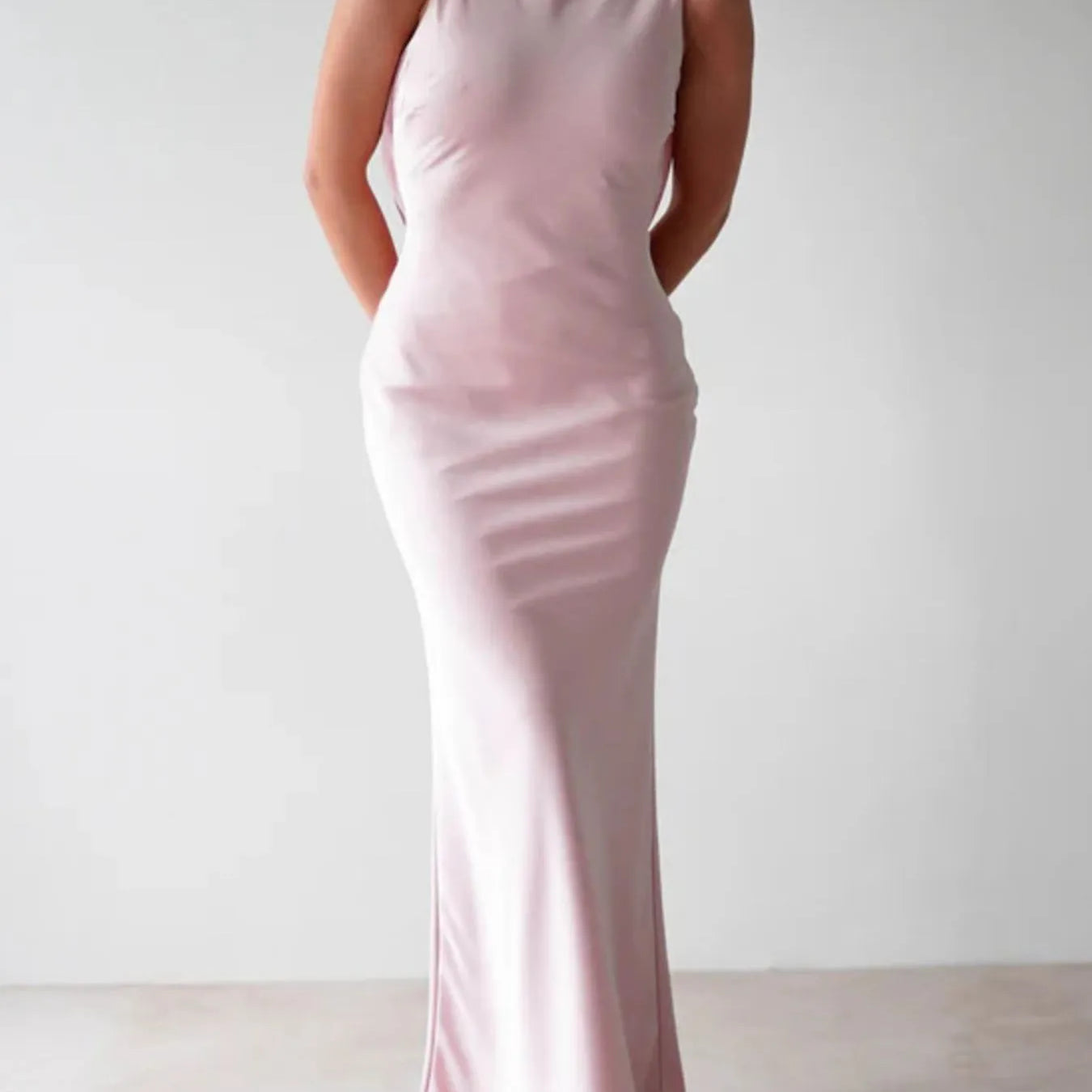 Satin Sleeveless Maxi Dress-Dresses-Krush Kandy, Women's Online Fashion Boutique Located in Phoenix, Arizona (Scottsdale Area)