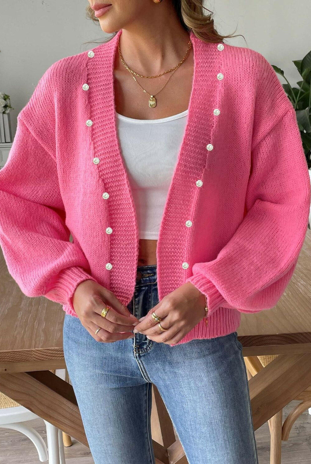Pearl Open Front Long Sleeve Cardigan-Krush Kandy, Women's Online Fashion Boutique Located in Phoenix, Arizona (Scottsdale Area)