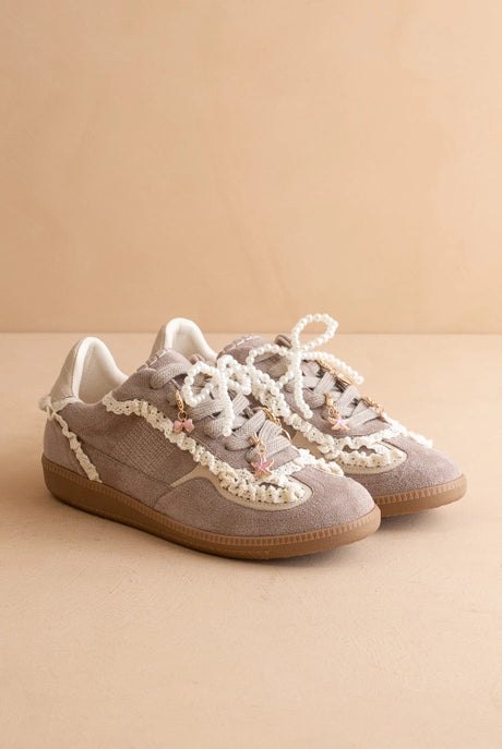 The April - Lace-trimmed Retro Sneaker-Shoes-Krush Kandy, Women's Online Fashion Boutique Located in Phoenix, Arizona (Scottsdale Area)