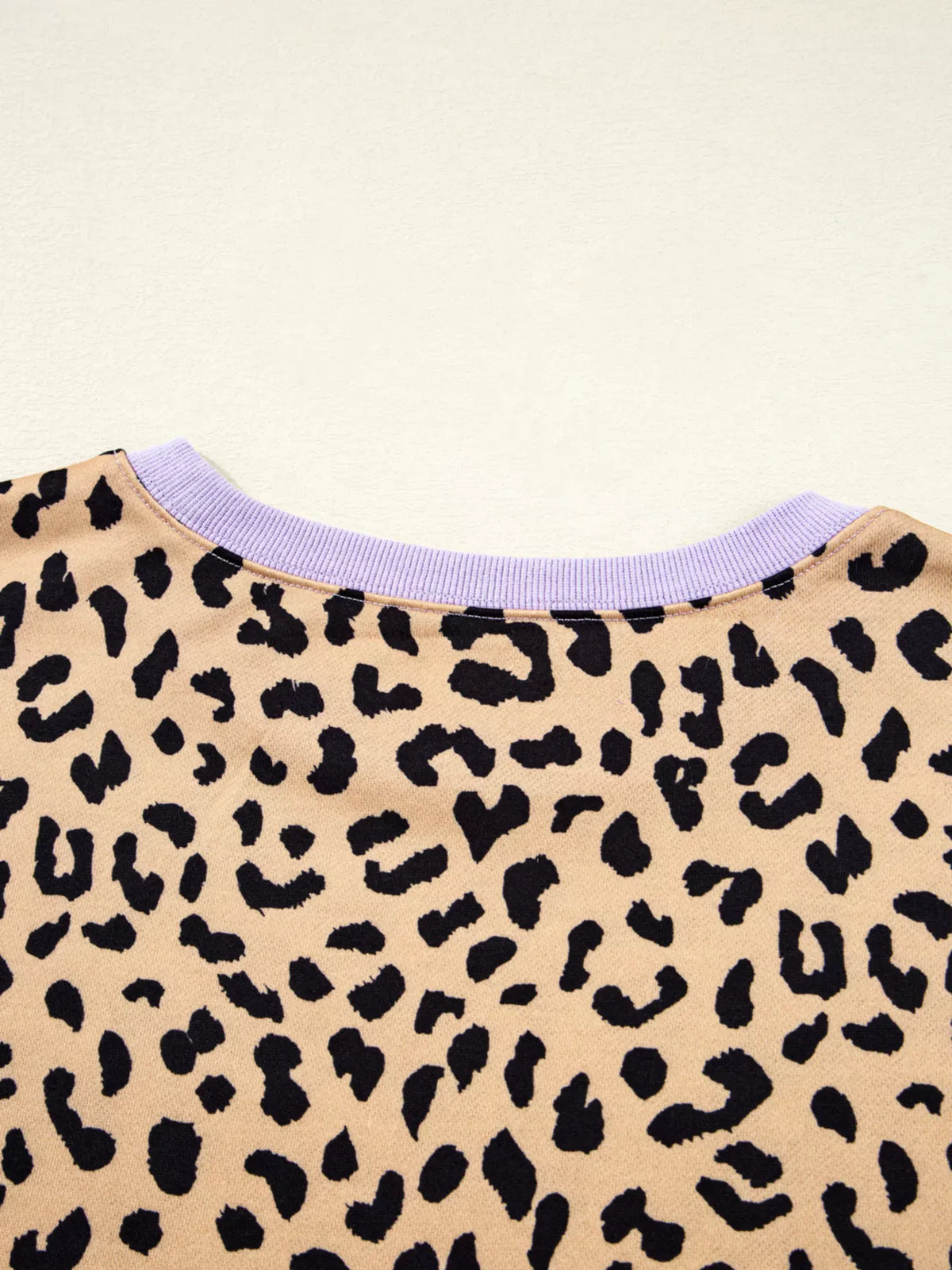 Stripe Color Block Patchwork Leopard Casual Sweatshirt with Slits-Sweaters-Krush Kandy, Women's Online Fashion Boutique Located in Phoenix, Arizona (Scottsdale Area)