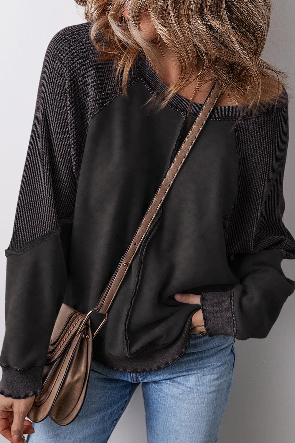 Casual Colorblock Pullover-Tops-Krush Kandy, Women's Online Fashion Boutique Located in Phoenix, Arizona (Scottsdale Area)