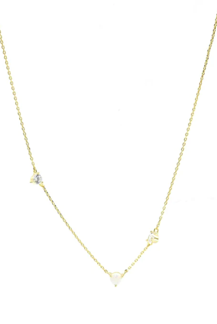 Dainty Crazy for Stones Necklace-Chain Necklaces-Krush Kandy, Women's Online Fashion Boutique Located in Phoenix, Arizona (Scottsdale Area)