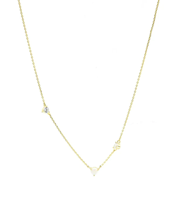 Dainty Crazy for Stones Necklace-Chain Necklaces-Krush Kandy, Women's Online Fashion Boutique Located in Phoenix, Arizona (Scottsdale Area)