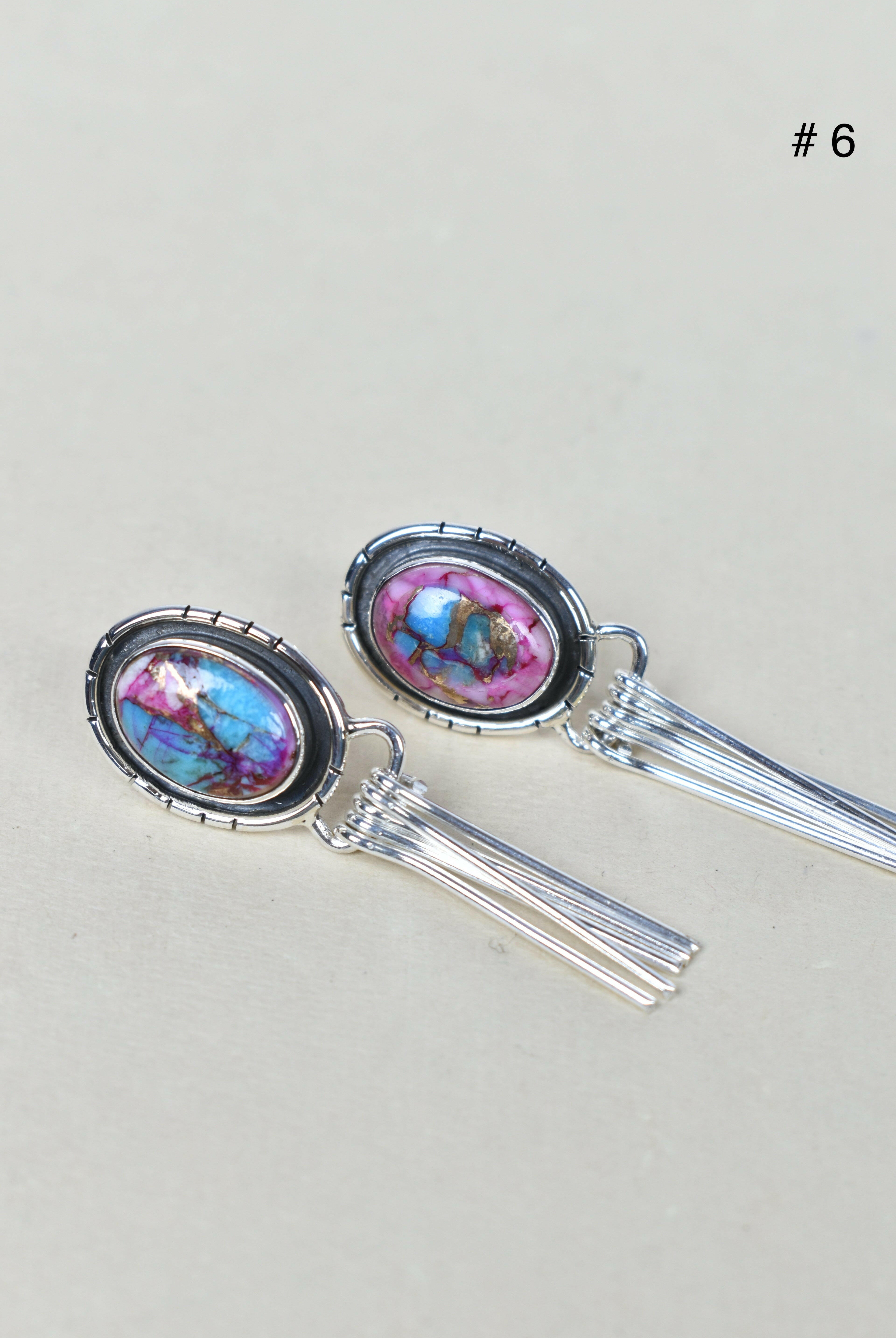 Solo Stone Sterling Cascade Earrings-Drop Earrings-Krush Kandy, Women's Online Fashion Boutique Located in Phoenix, Arizona (Scottsdale Area)