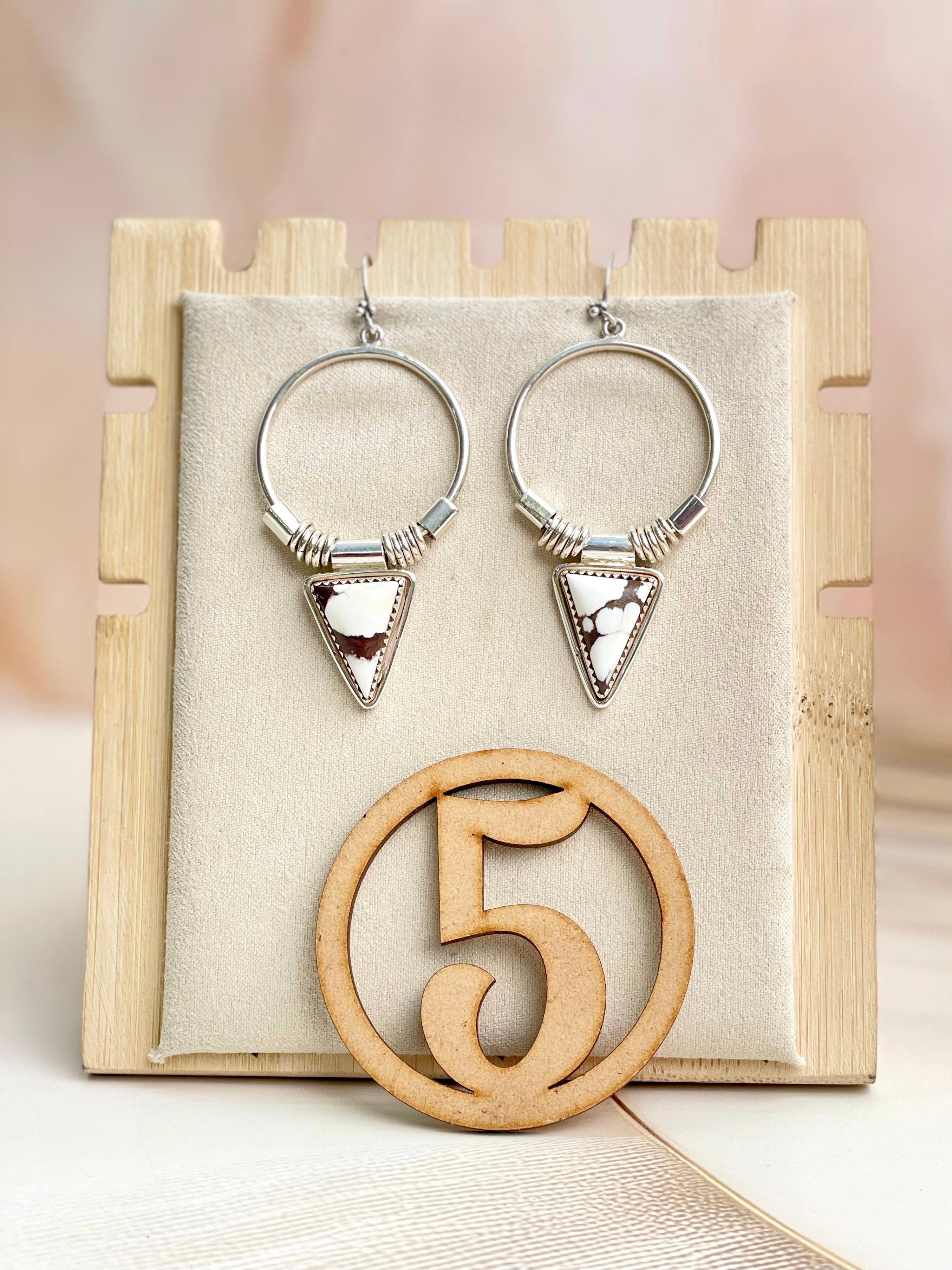 Southwest Triad Hoops sno 16-Earrings-Krush Kandy, Women's Online Fashion Boutique Located in Phoenix, Arizona (Scottsdale Area)