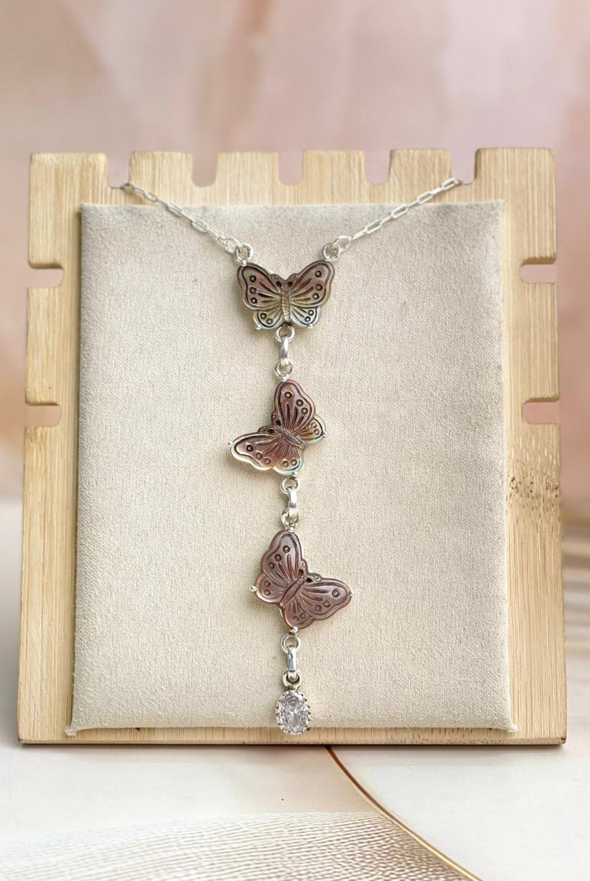 Coco Butterfly Lariat Necklace-Necklaces-Krush Kandy, Women's Online Fashion Boutique Located in Phoenix, Arizona (Scottsdale Area)