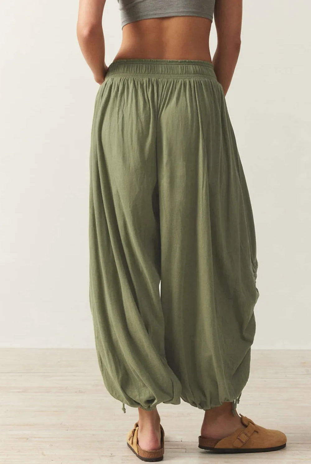 Drawstring Ruched Pants-Krush Kandy, Women's Online Fashion Boutique Located in Phoenix, Arizona (Scottsdale Area)