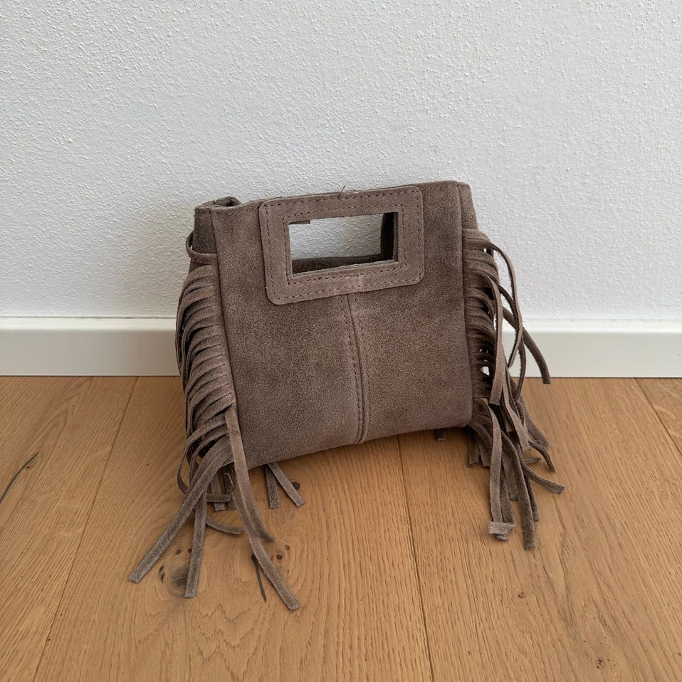 Lilly Fringe Suede Mini Bag