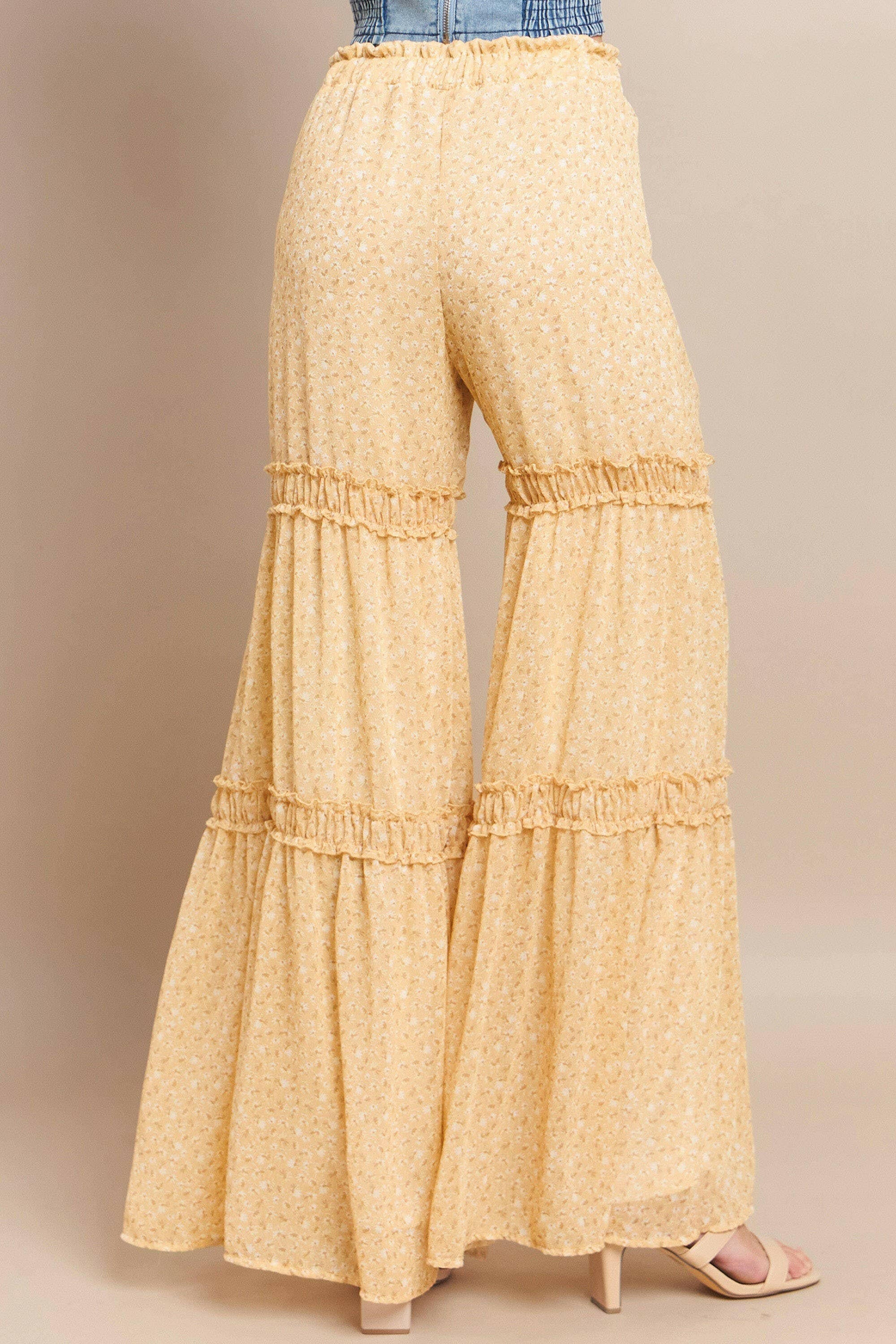 Sunset Stroll Floral Palazzo Pants-Pants-Krush Kandy, Women's Online Fashion Boutique Located in Phoenix, Arizona (Scottsdale Area)