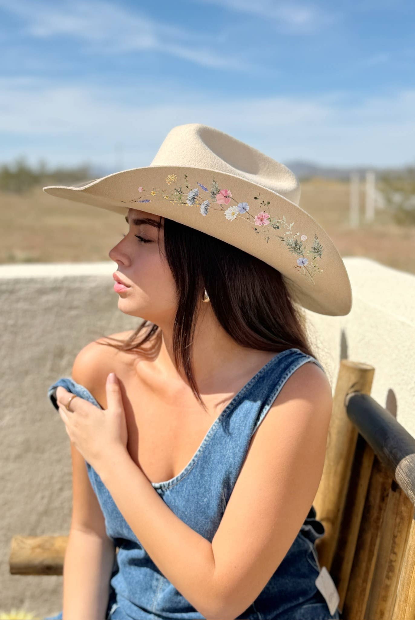 The Katie Lou Cowboy Hat - Made to Order-Hats-Krush Kandy, Women's Online Fashion Boutique Located in Phoenix, Arizona (Scottsdale Area)