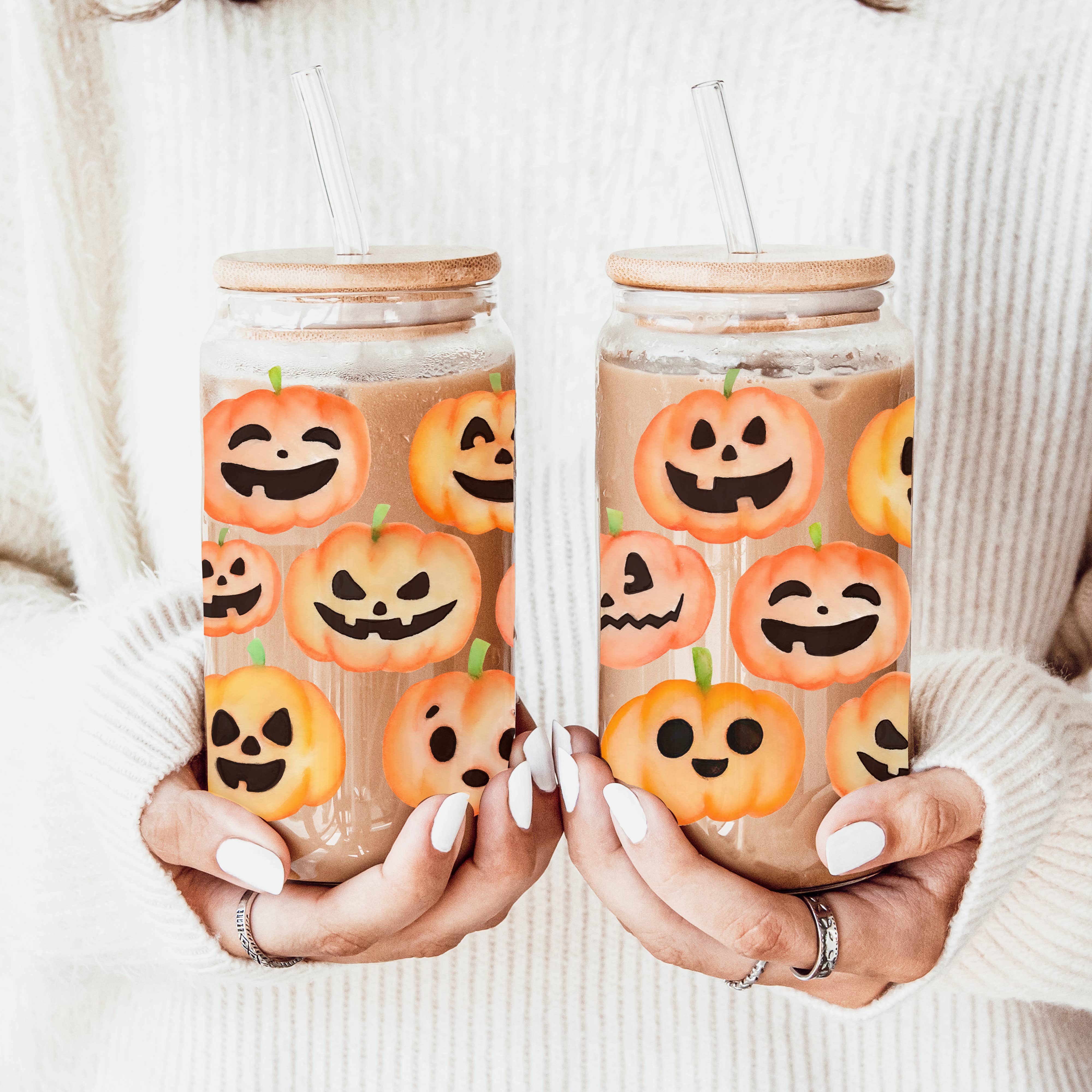 Cutest Halloween Fall Glass Cup | 20oz-Accessories-Krush Kandy, Women's Online Fashion Boutique Located in Phoenix, Arizona (Scottsdale Area)