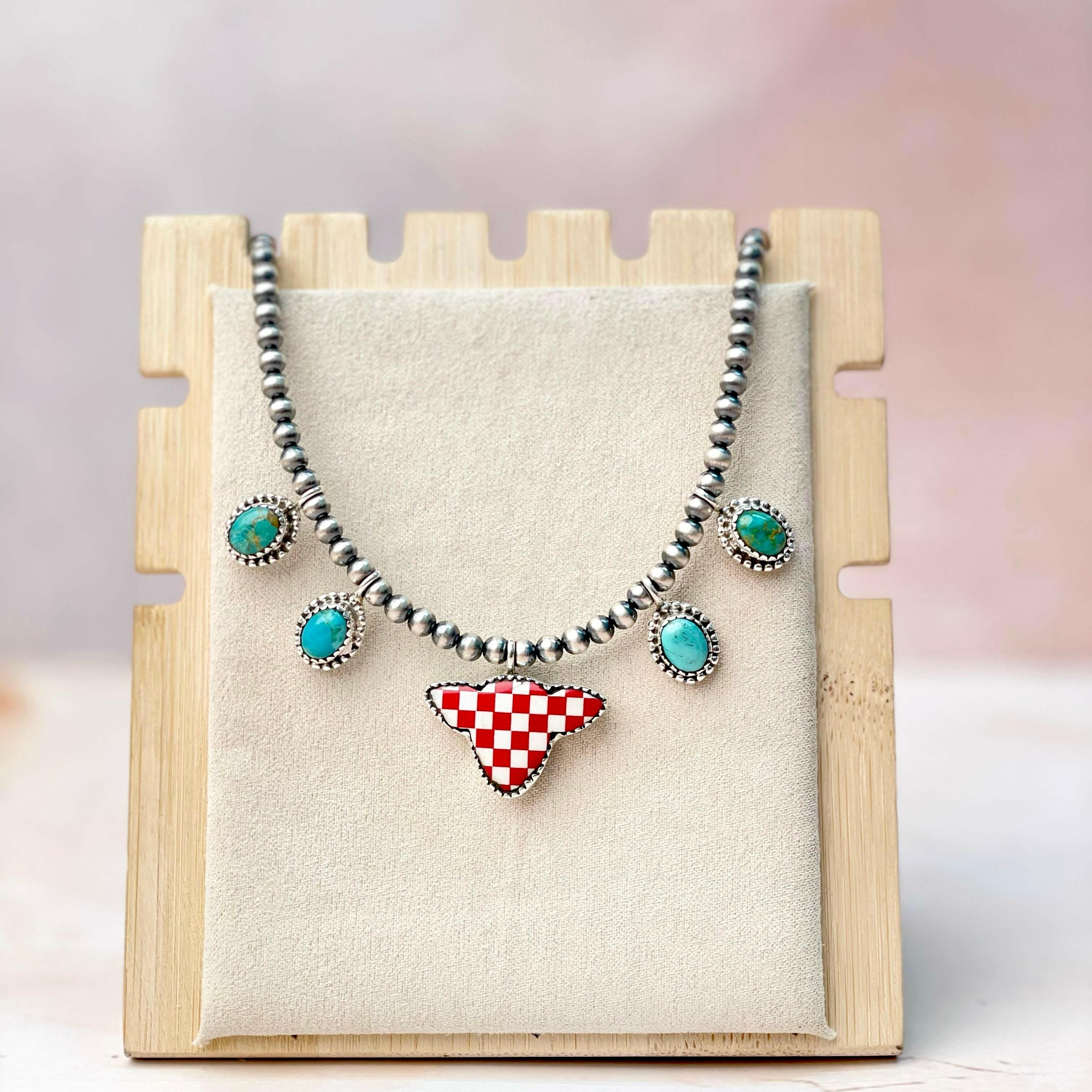 Belle Bull Desert Pearls Necklace-Necklaces-Krush Kandy, Women's Online Fashion Boutique Located in Phoenix, Arizona (Scottsdale Area)