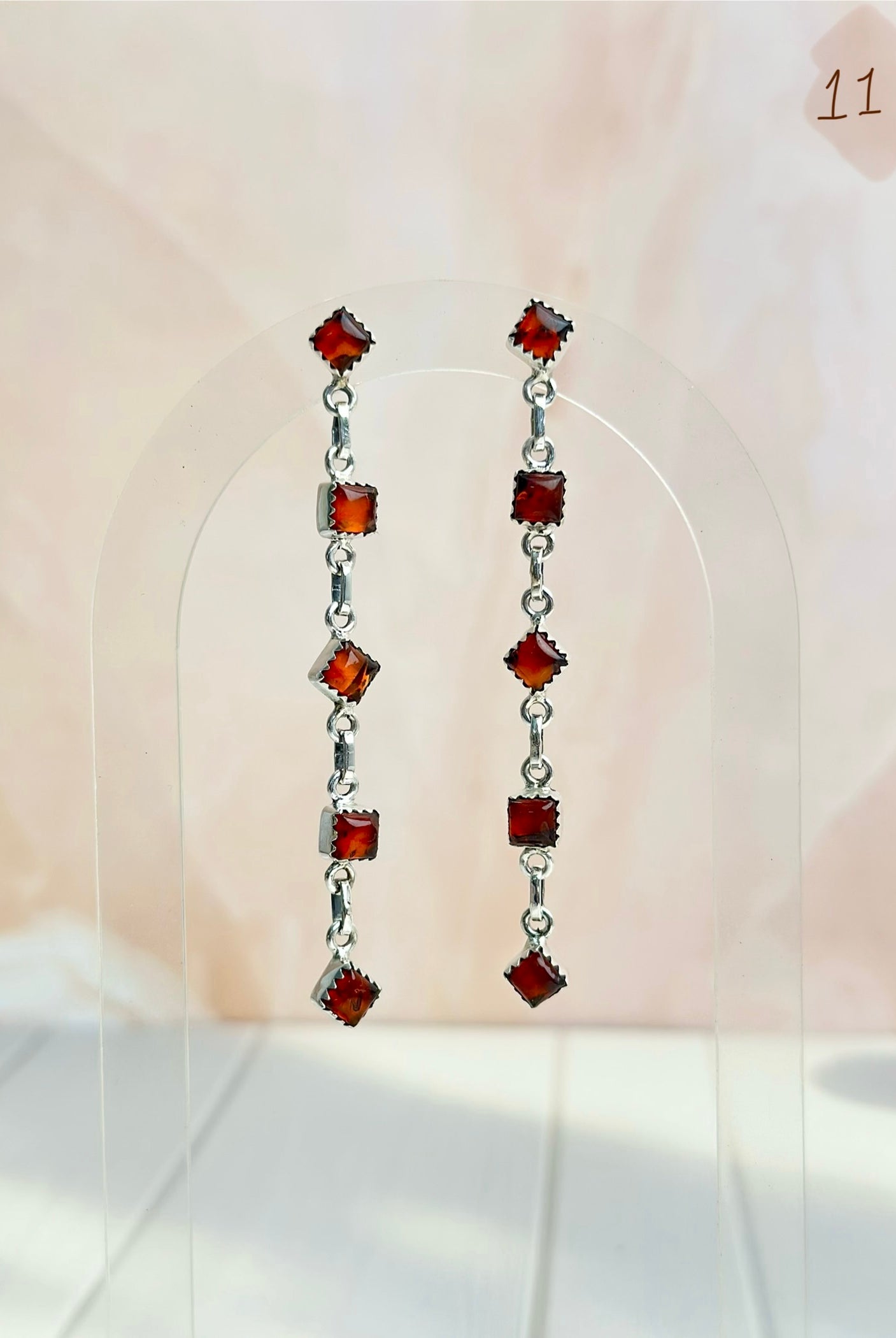 Amber, Turquoise & Crystal Boho Earrings-Earrings-Krush Kandy, Women's Online Fashion Boutique Located in Phoenix, Arizona (Scottsdale Area)