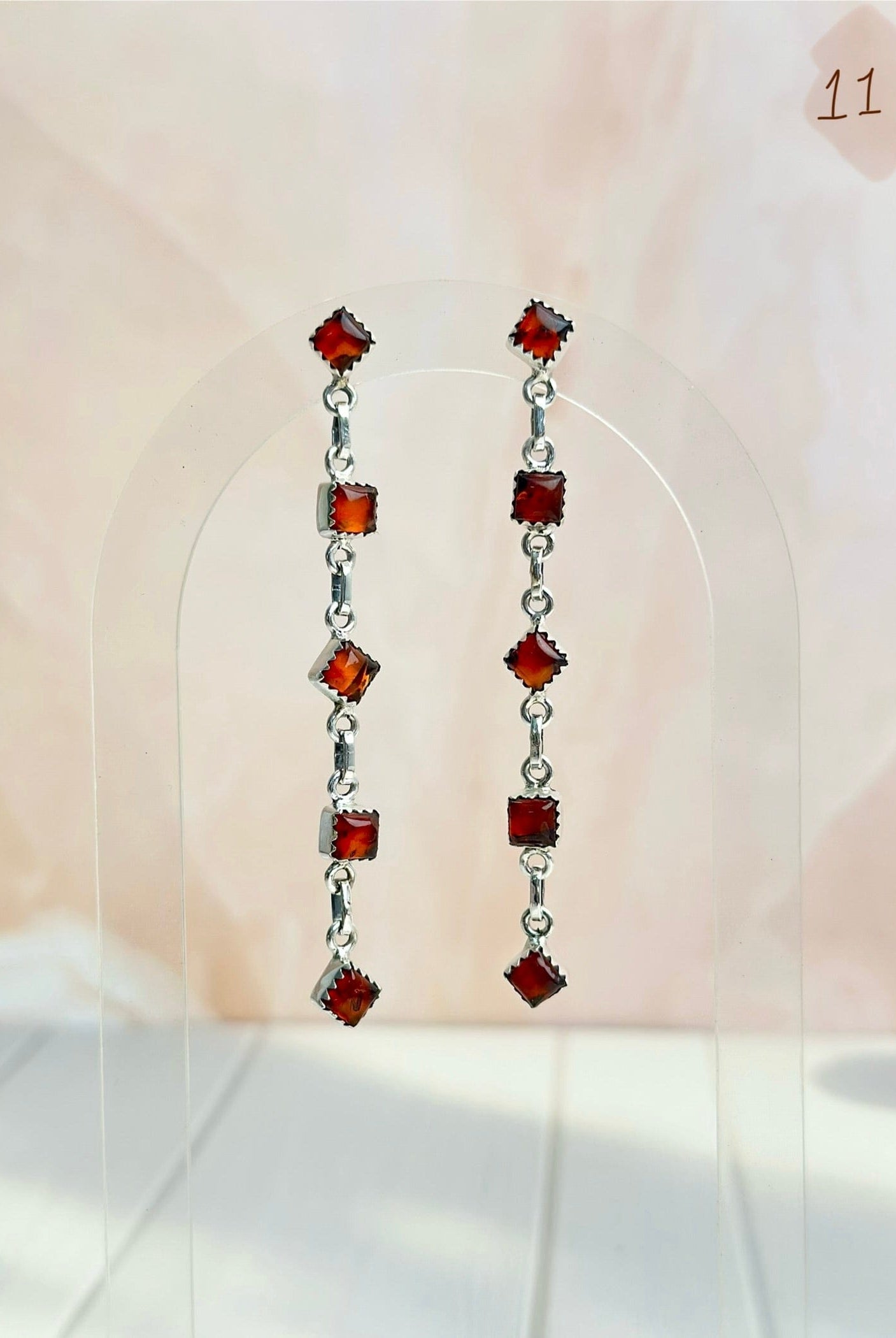 Amber, Turquoise & Crystal Boho Earrings-Earrings-Krush Kandy, Women's Online Fashion Boutique Located in Phoenix, Arizona (Scottsdale Area)