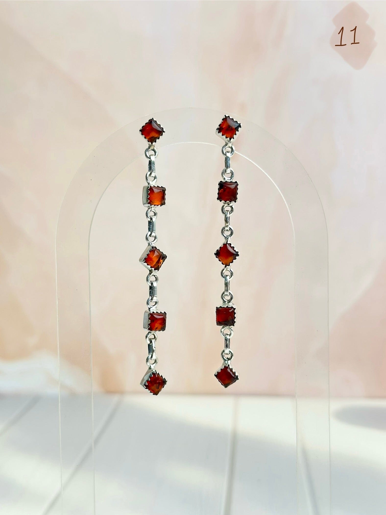 Amber, Turquoise & Crystal Boho Earrings-Earrings-Krush Kandy, Women's Online Fashion Boutique Located in Phoenix, Arizona (Scottsdale Area)