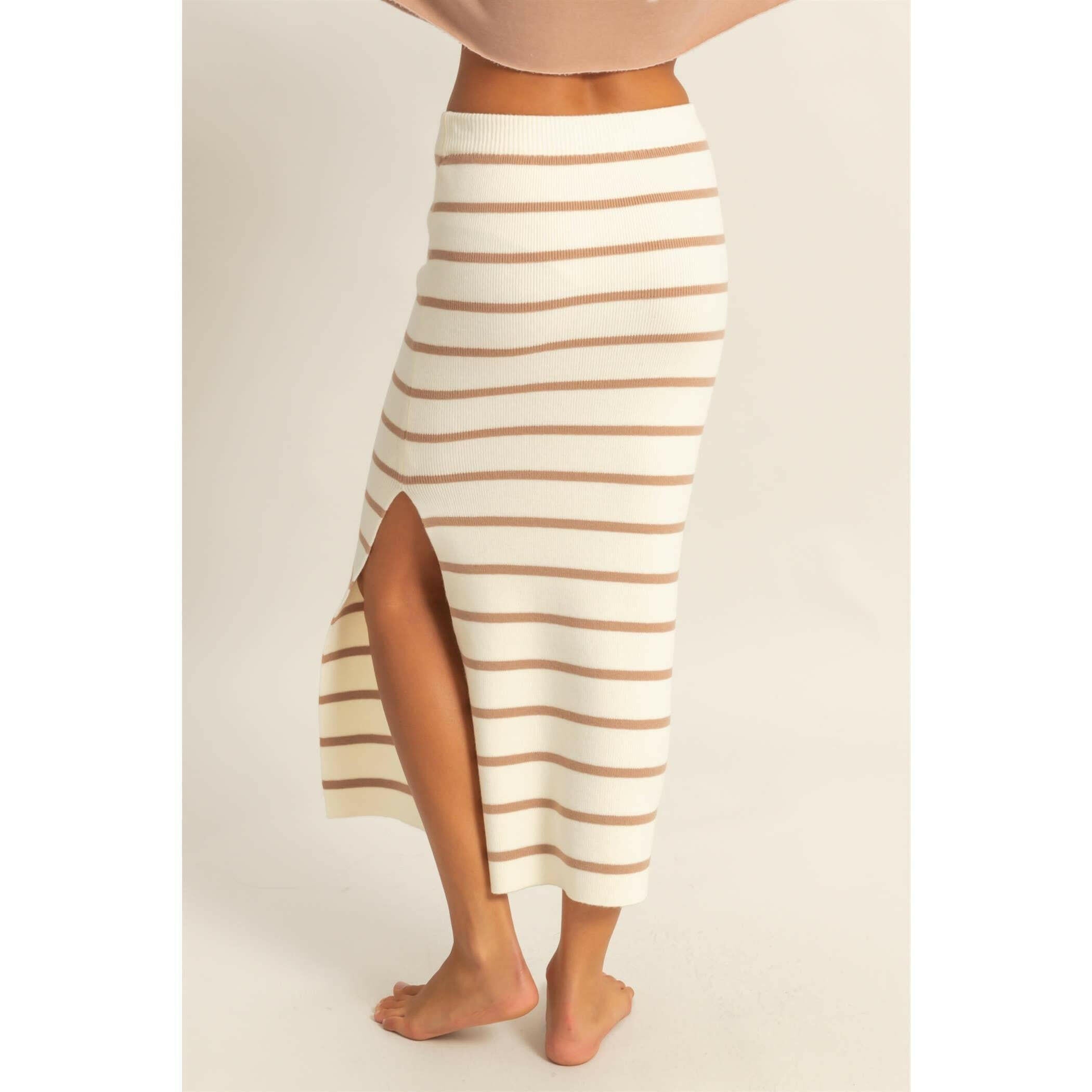 Good Vibes Only Striped Maxi Skirt-Skirts-Krush Kandy, Women's Online Fashion Boutique Located in Phoenix, Arizona (Scottsdale Area)