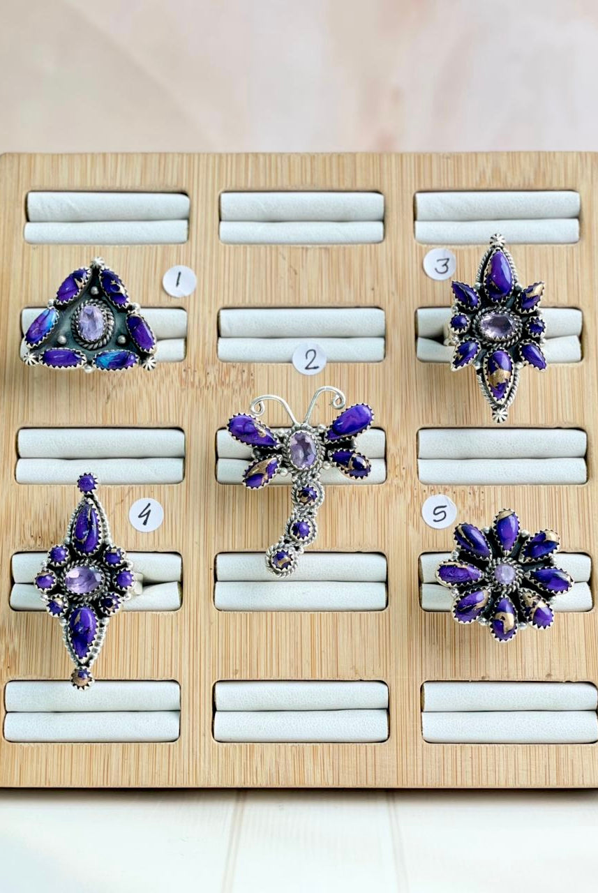 Berry Dahlia One of a Kind Boho Rings-Rings-Krush Kandy, Women's Online Fashion Boutique Located in Phoenix, Arizona (Scottsdale Area)