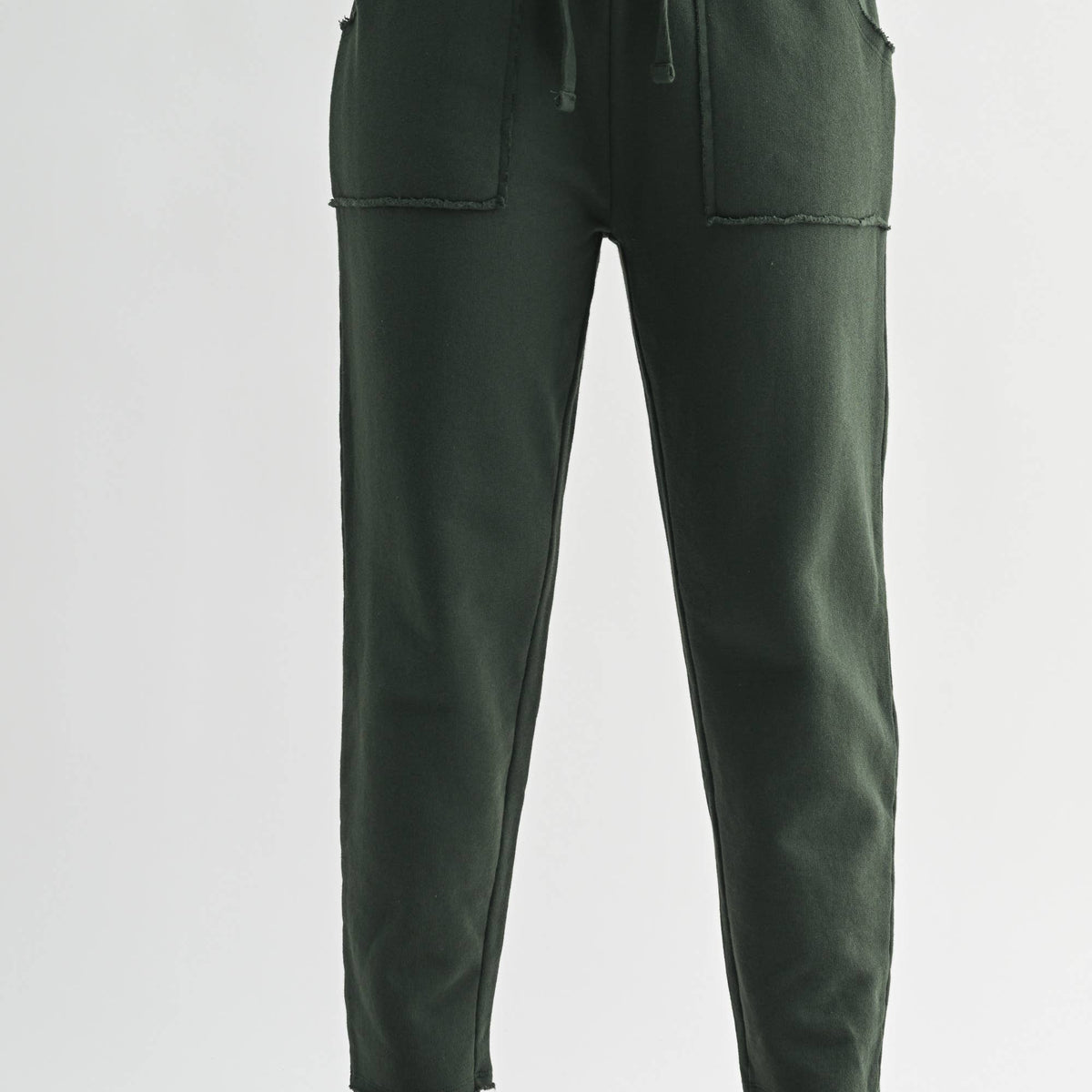 Straight Leg Lounge Pants | Raw-Edge Hem | Krush Kandy Boutique