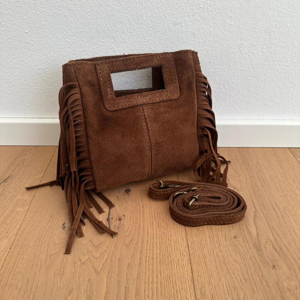 Lilly Fringe Suede Mini Bag