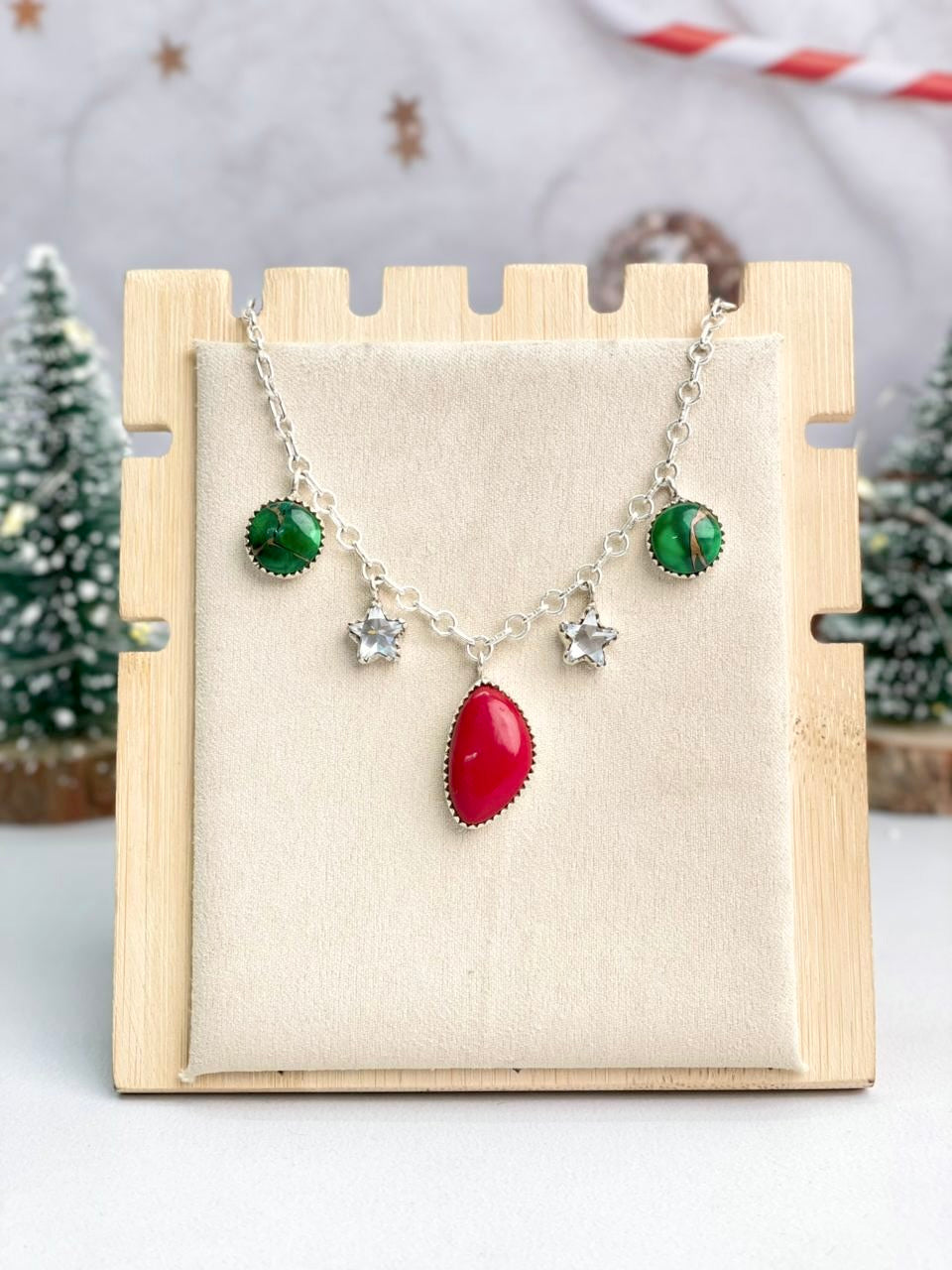 Christmas in Kandyland Star Drop Necklace-Necklaces-Krush Kandy, Women's Online Fashion Boutique Located in Phoenix, Arizona (Scottsdale Area)