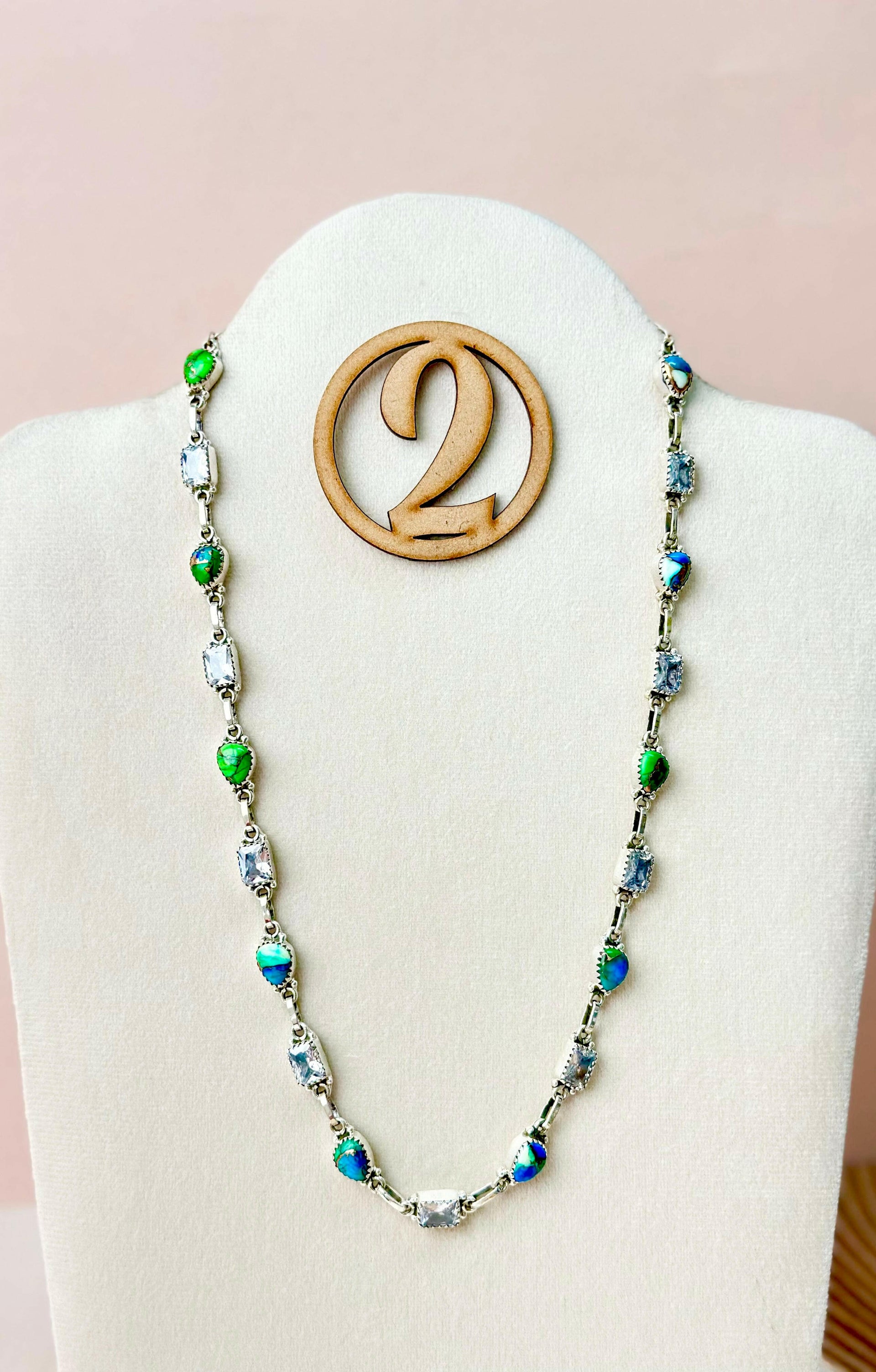 Darling Dahlias and Crystals Statement Necklace-Necklaces-Krush Kandy, Women's Online Fashion Boutique Located in Phoenix, Arizona (Scottsdale Area)