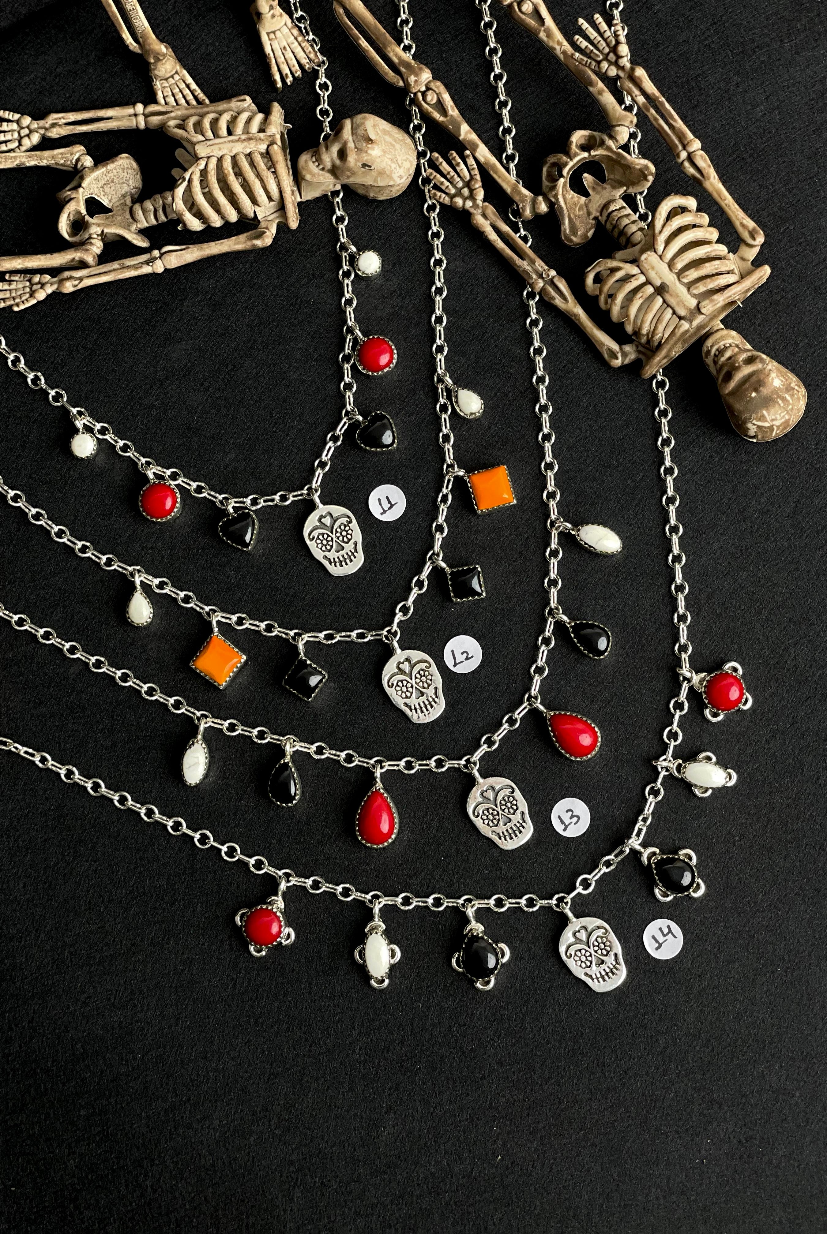 Halloween Charm Necklaces-Necklaces-Krush Kandy, Women's Online Fashion Boutique Located in Phoenix, Arizona (Scottsdale Area)
