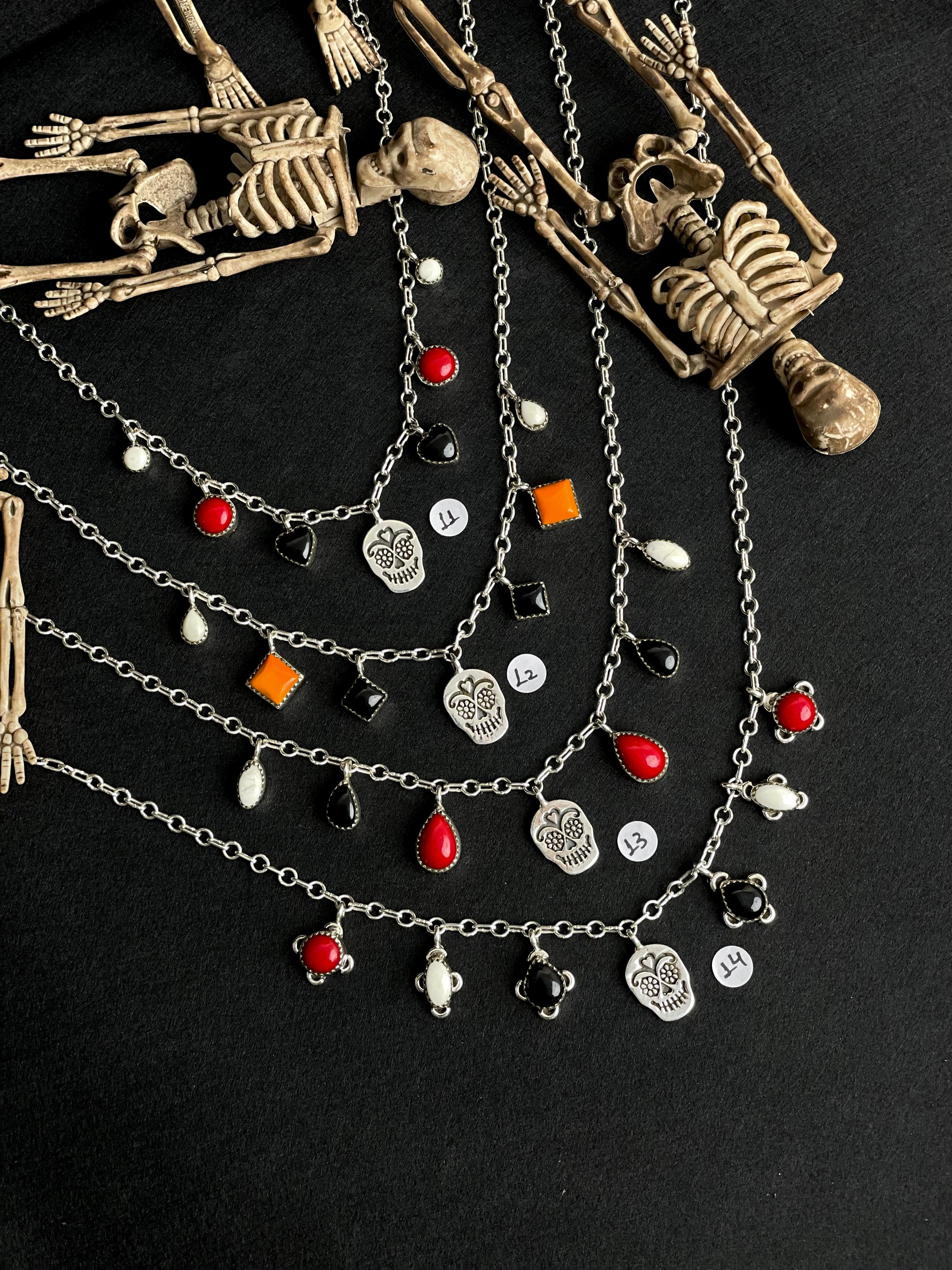 Halloween Charm Necklaces-Necklaces-Krush Kandy, Women's Online Fashion Boutique Located in Phoenix, Arizona (Scottsdale Area)