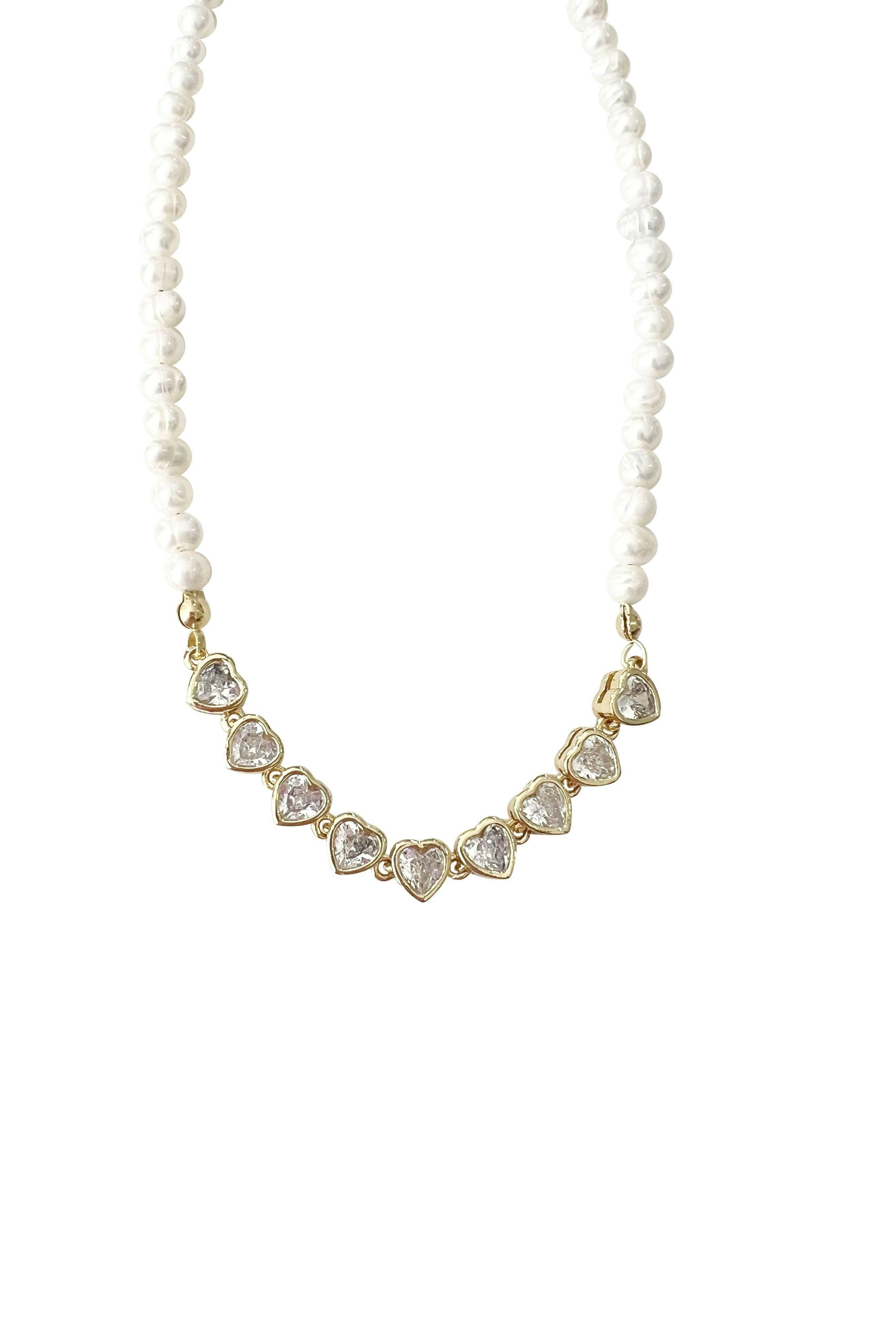 Pearl Necklace-Necklace-Krush Kandy, Women's Online Fashion Boutique Located in Phoenix, Arizona (Scottsdale Area)